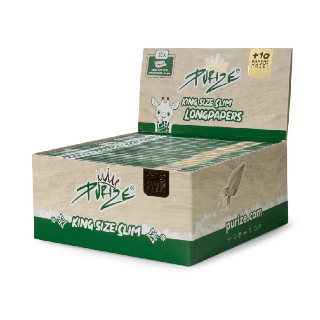 Purize King Size Slim - Longpaper 42 Blatt Pack