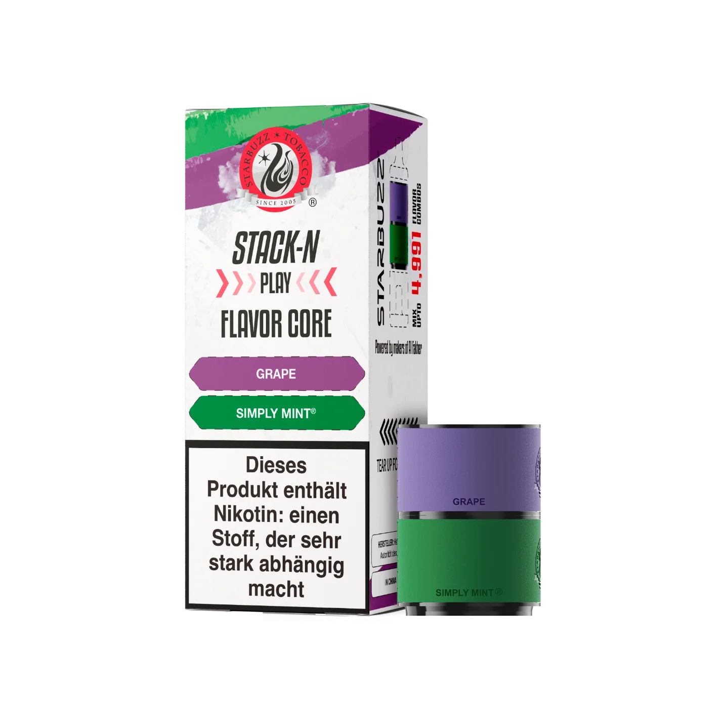 Starbuzz - Pod - Grape + Simply Mint