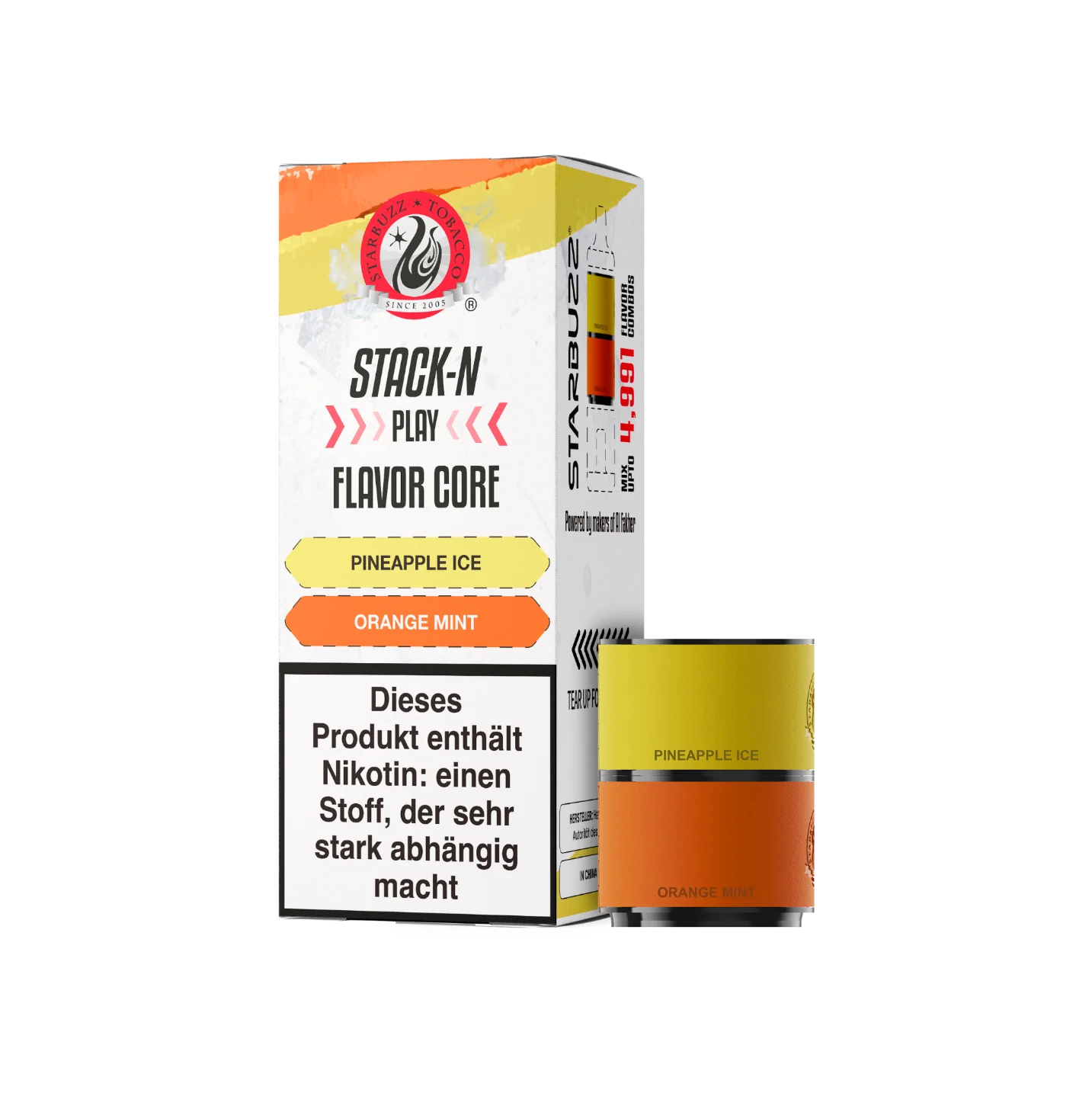 Starbuzz - Pod - Pineapple Ice + Orange Mint