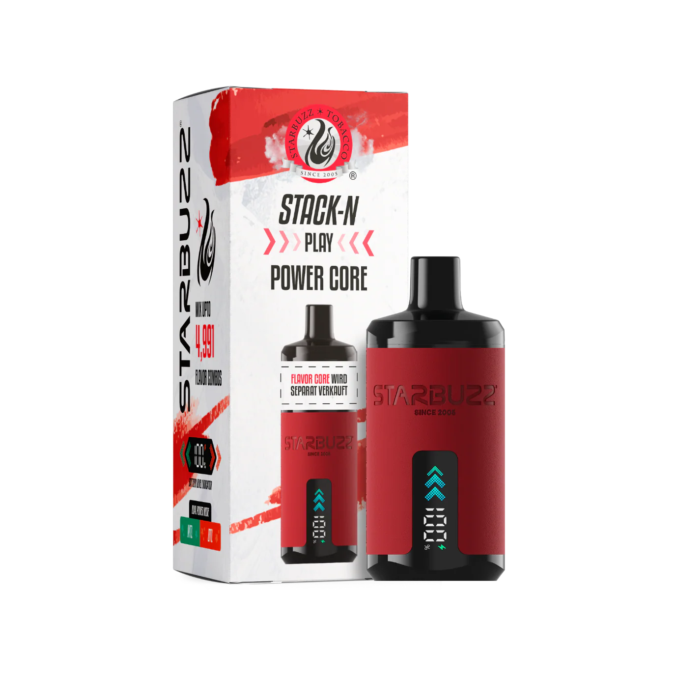 Starbuzz Stack-N Play - Akku - red