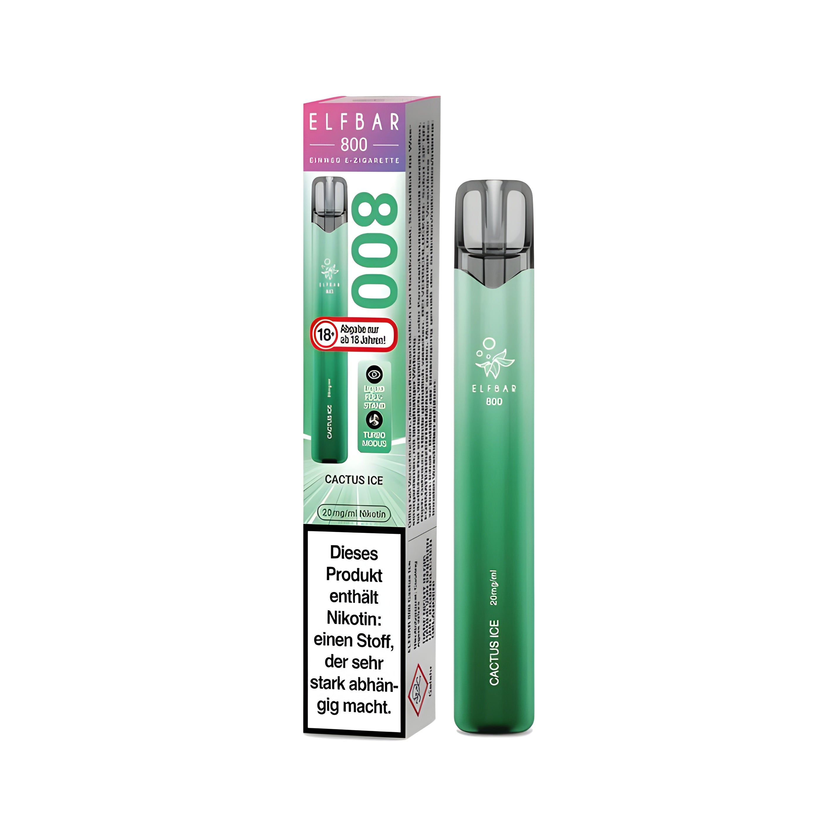 Elfbar Mit Nikotin Elfbar 800 mit 2% Nikotin - Cactus Ice