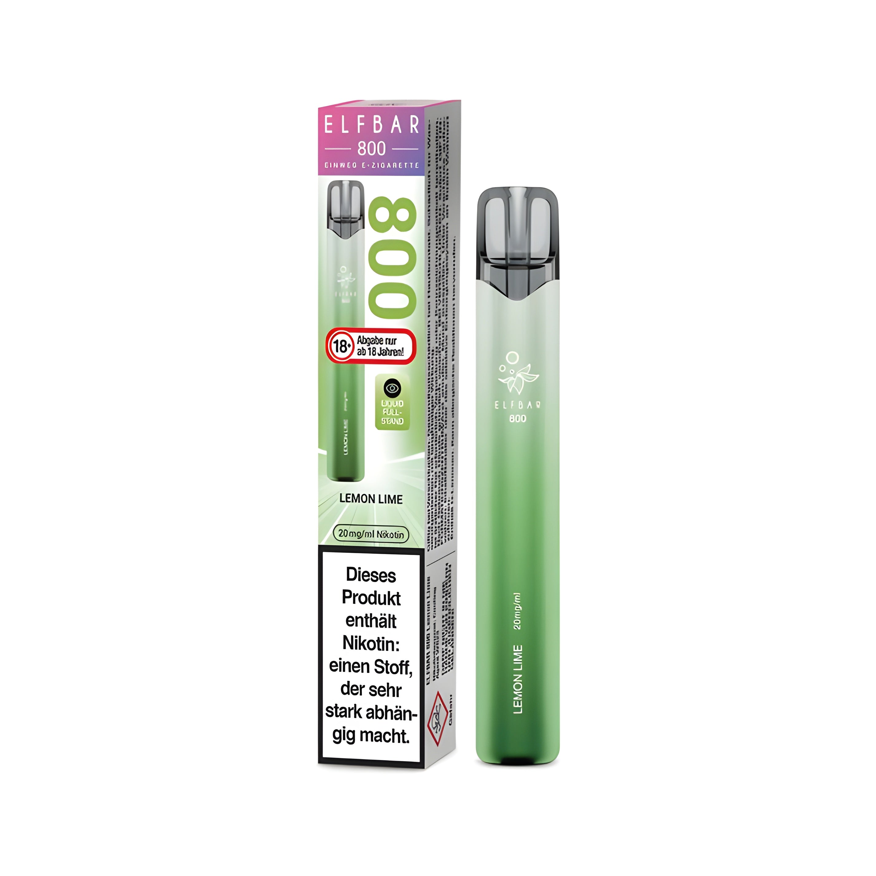 Elfbar Mit Nikotin Elfbar 800 mit 2% Nikotin - Lemon Lime