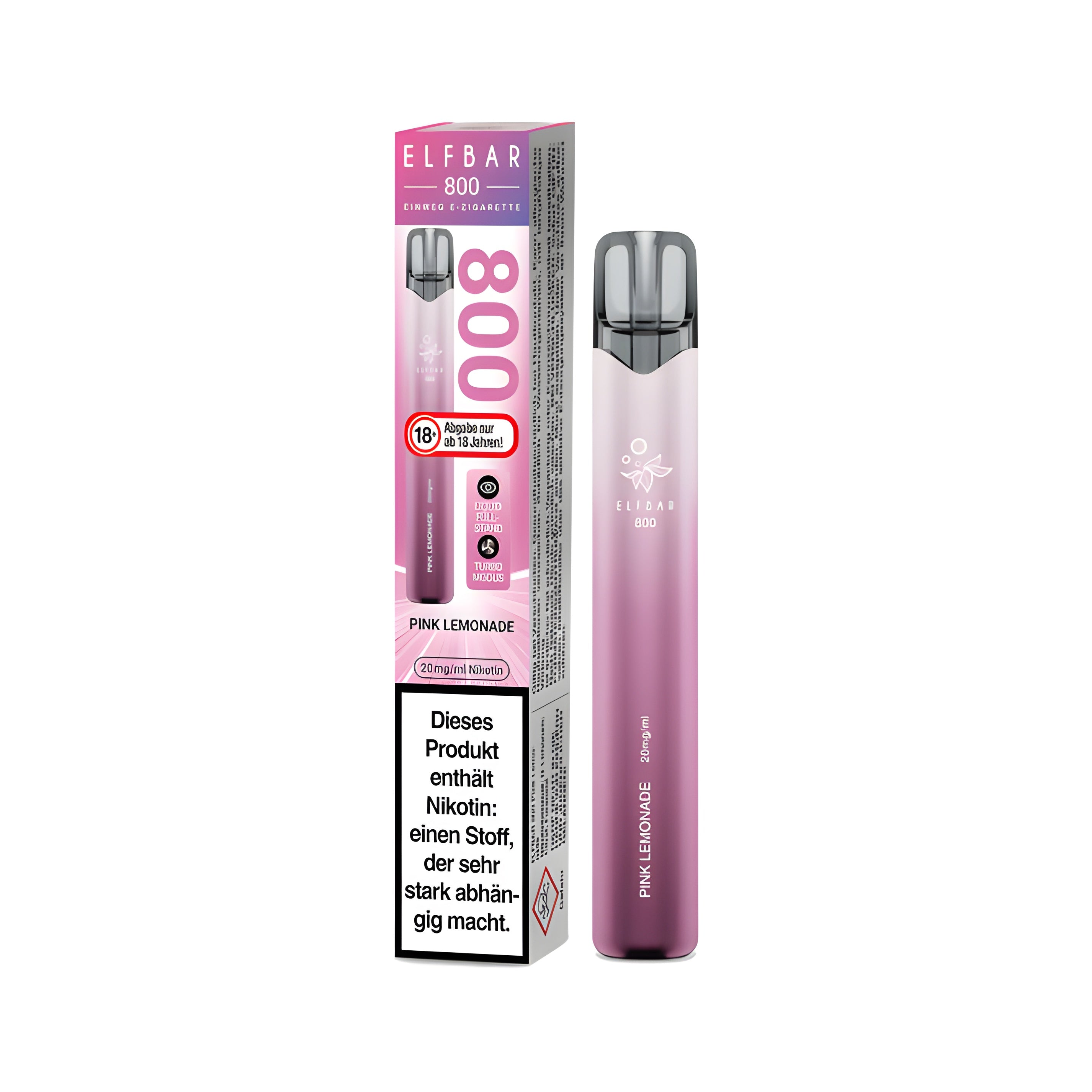 Elfbar Mit Nikotin Elfbar 800 mit 2% Nikotin - Pink Lemonade