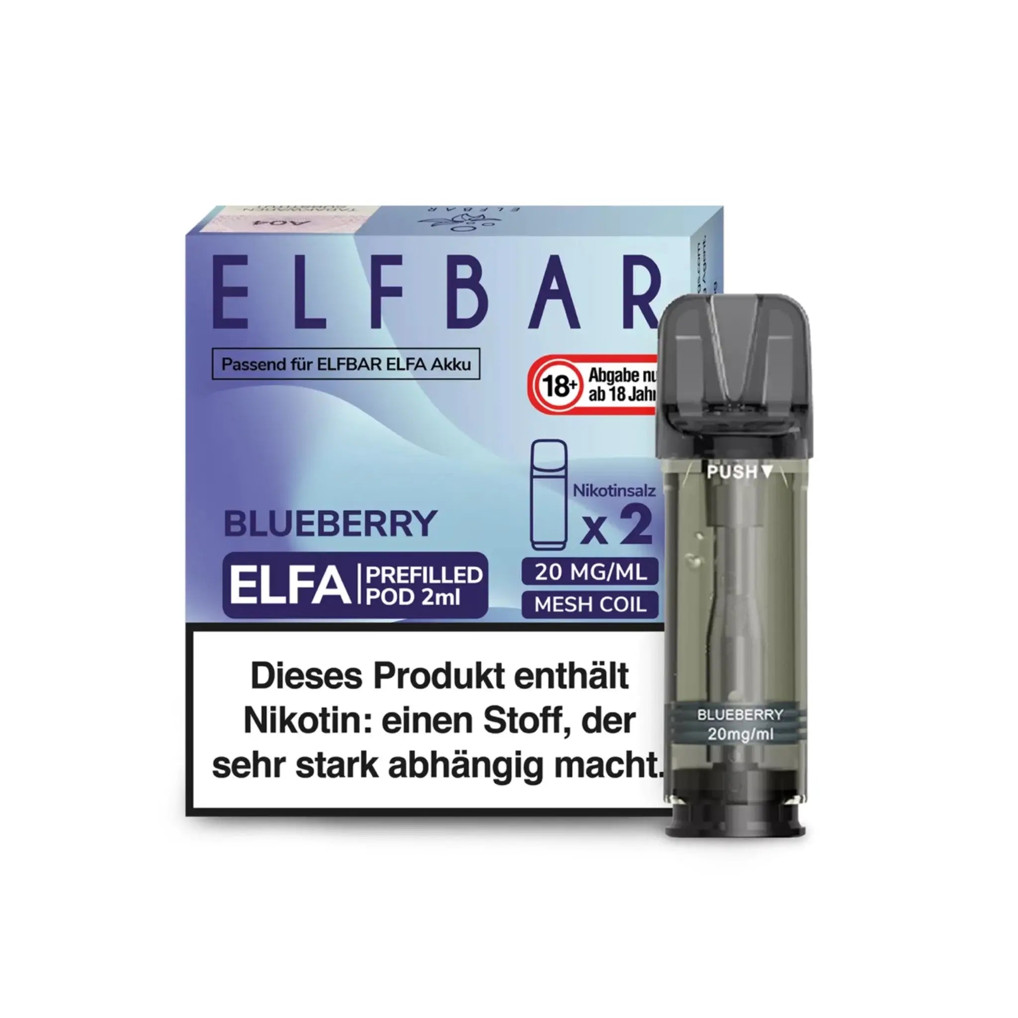 Mein Shop Elfa Pod mit 2% Nikotin - Blueberry