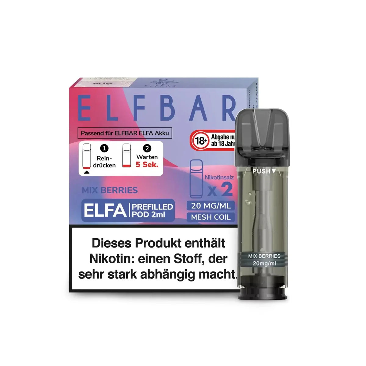 Elfa Pod mit 2% Nikotin - Mix Berries