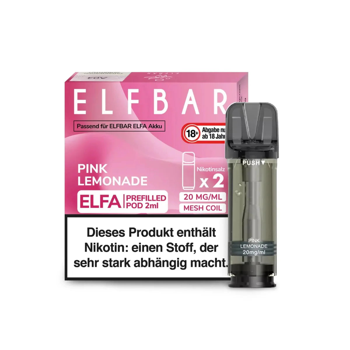 Elfa Pod mit 2% Nikotin - Pink Lemonade