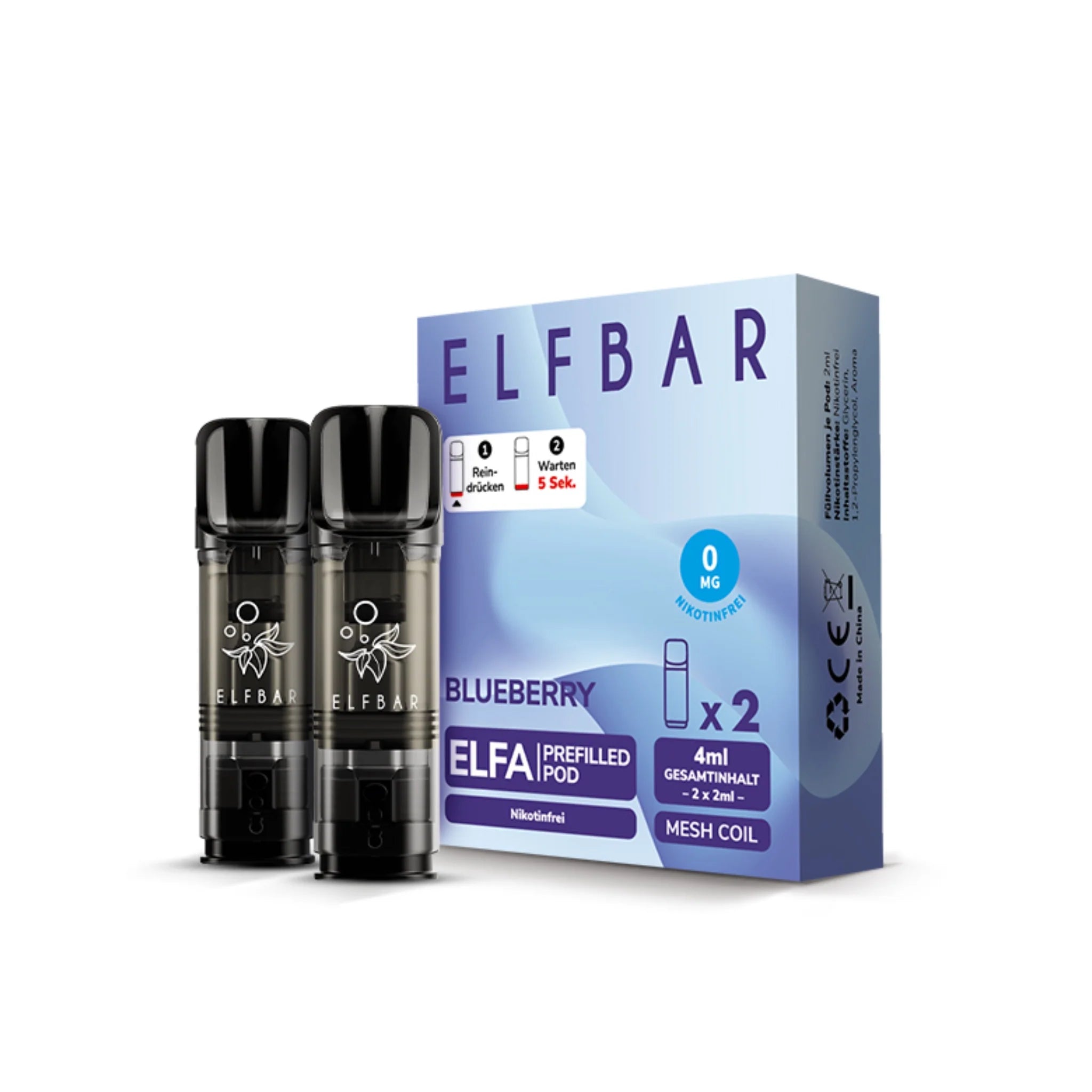 Mein Shop Elfa Pod ohne Nikotin - Blueberry