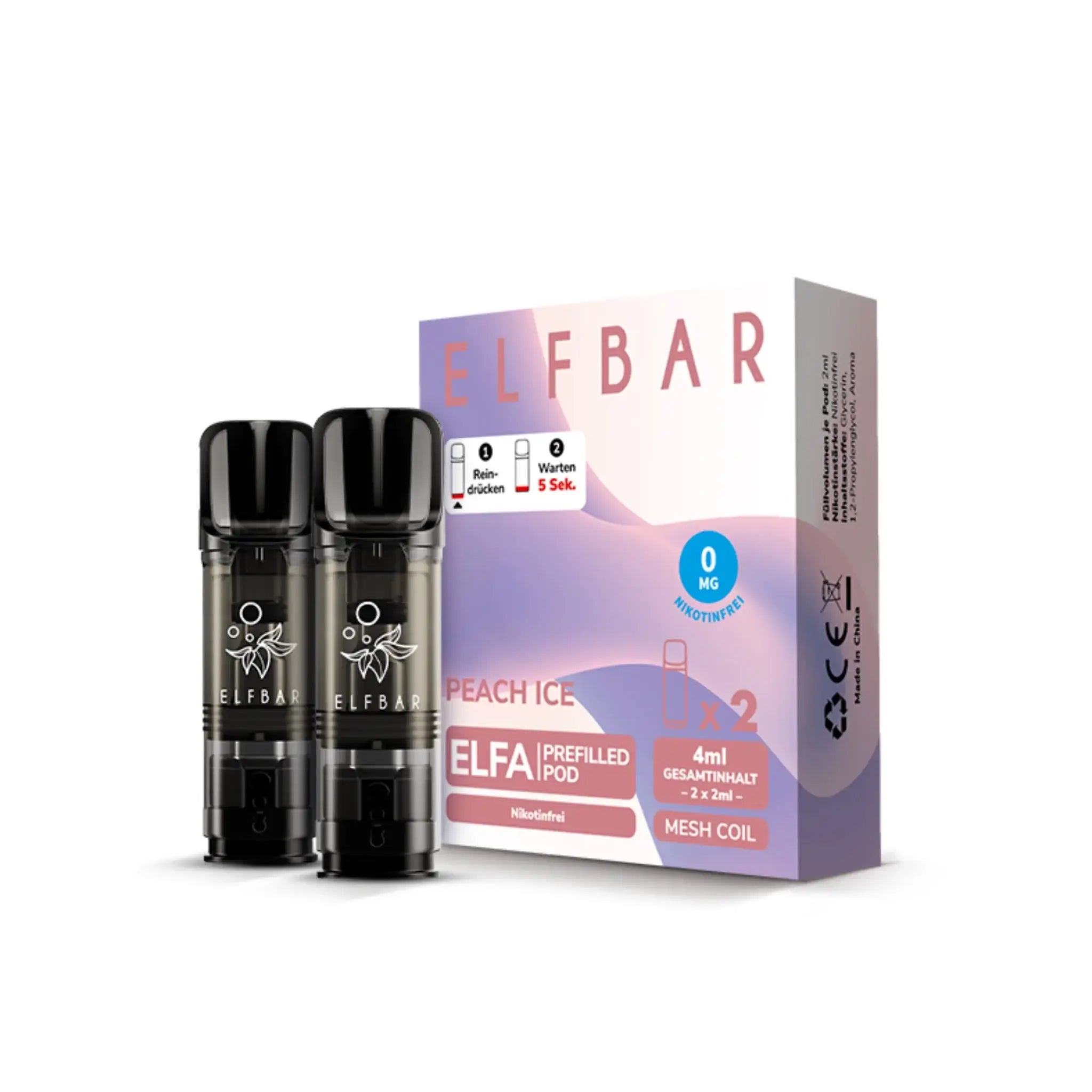 Mein Shop Elfa Pod ohne Nikotin - Peach Ice