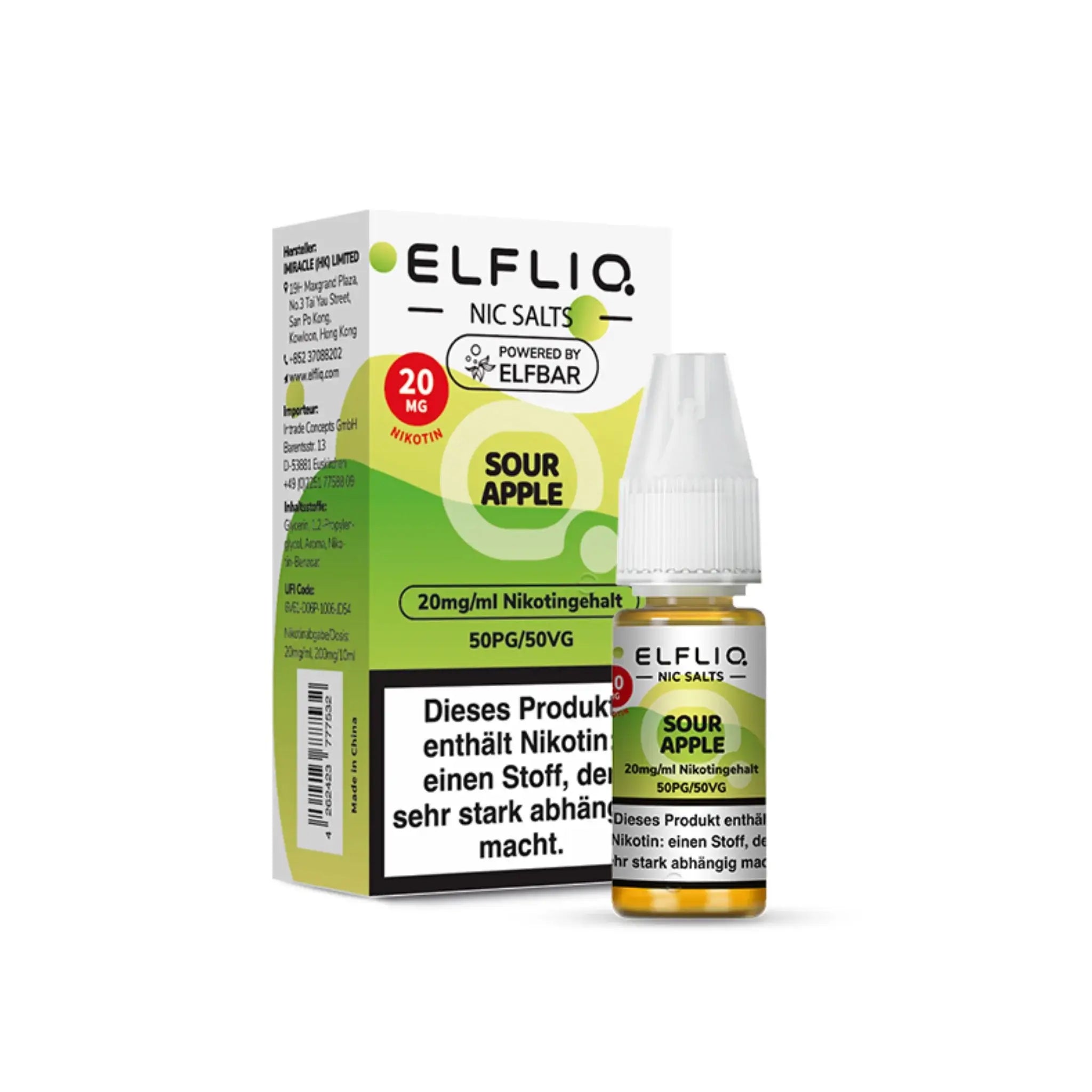 Mein Shop Elfliq 20mg/ml - Sour Apple