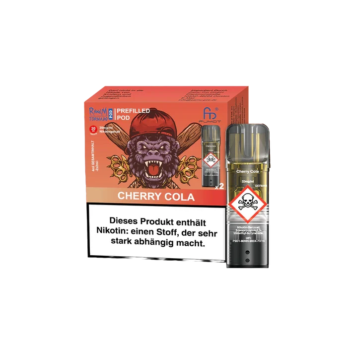 RandM Mit Nikotin RandM Tornado prefilled Pods -Cherry Cola