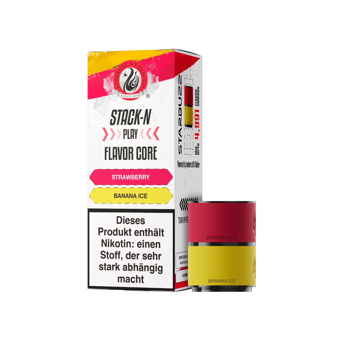 Starbuzz - Pod - Strawberry + Banana Ice