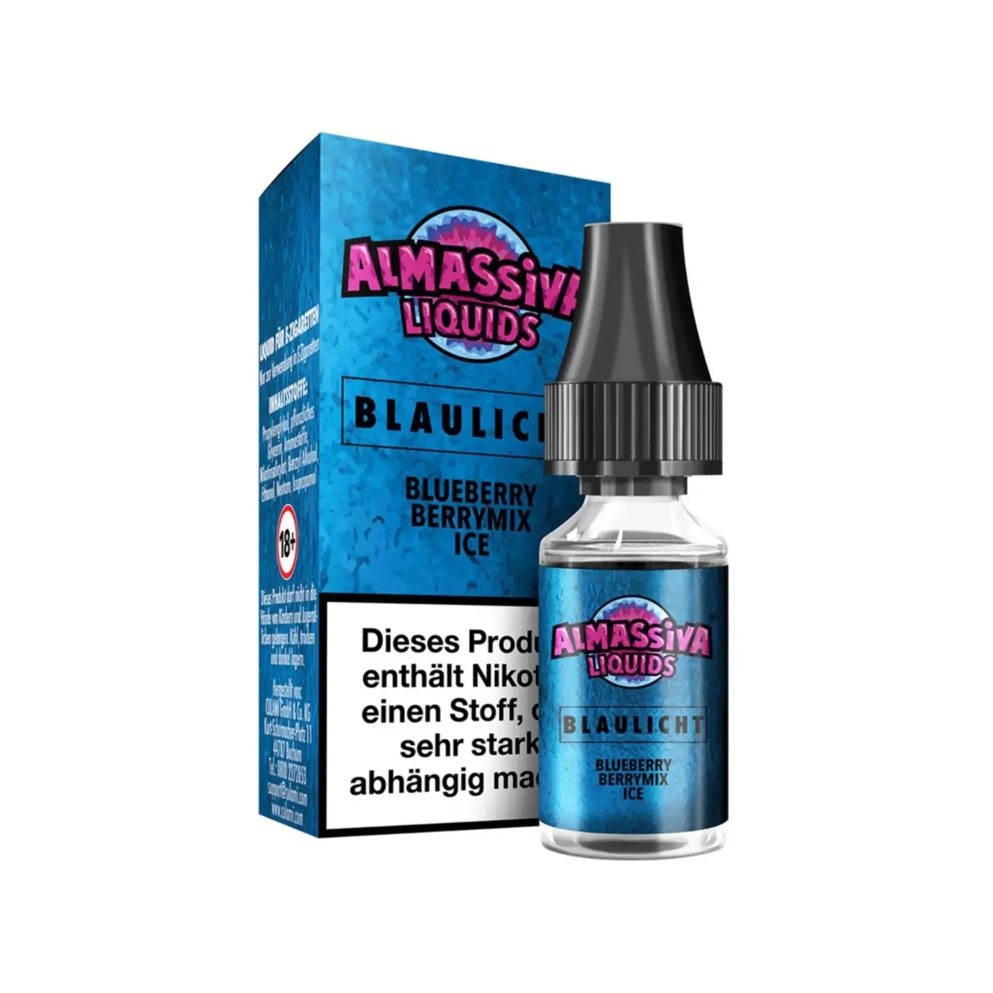 Al Massiva Mit Nikotin Al Massiva Liquid 10ml - Blueberry Berrymix Ice 17mg