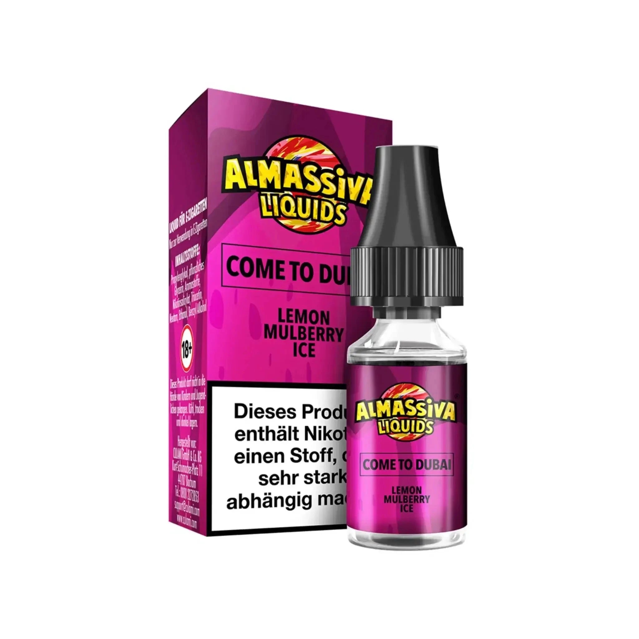 Al Massiva Mit Nikotin Al Massiva Liquid 10ml - Lemon Mulberry Ice 17mg