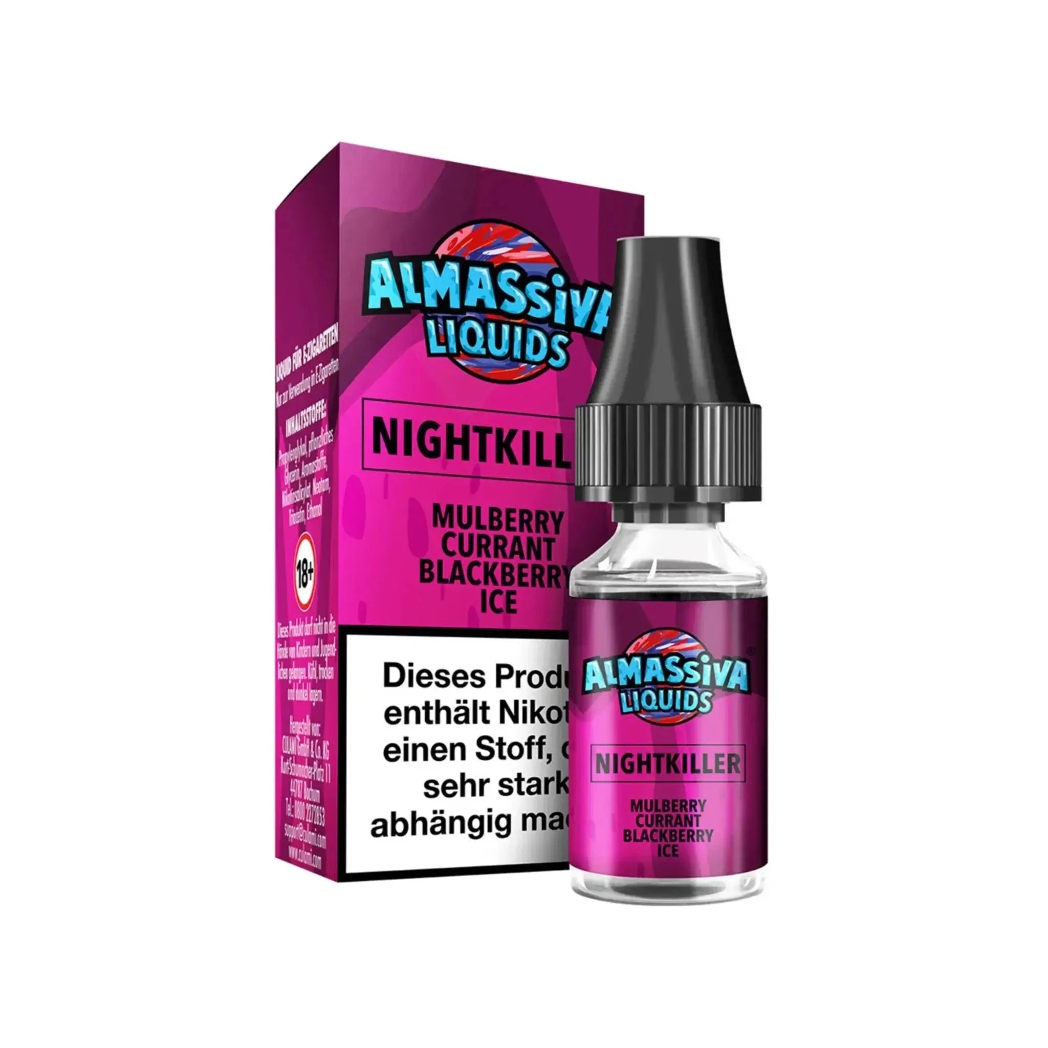 Al Massiva Mit Nikotin Al Massiva Liquid 10ml - Mulberry Currant Blackberry Ice 17mg