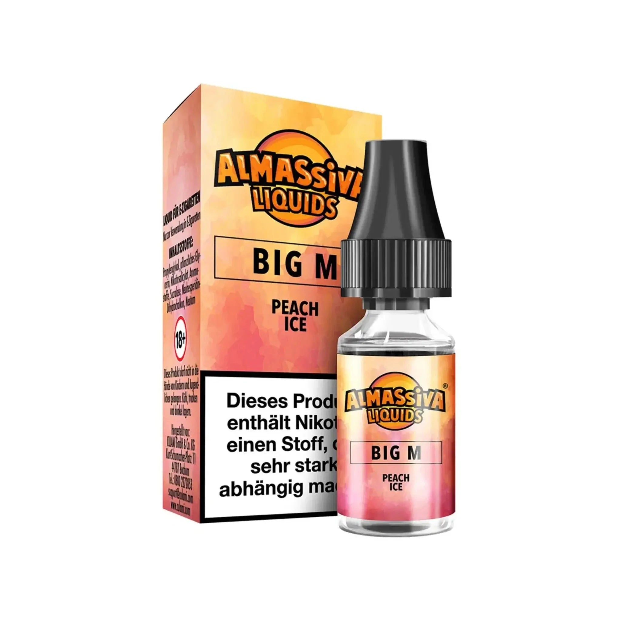 Al Massiva Mit Nikotin Al Massiva Liquid 10ml - Peach Ice 17mg