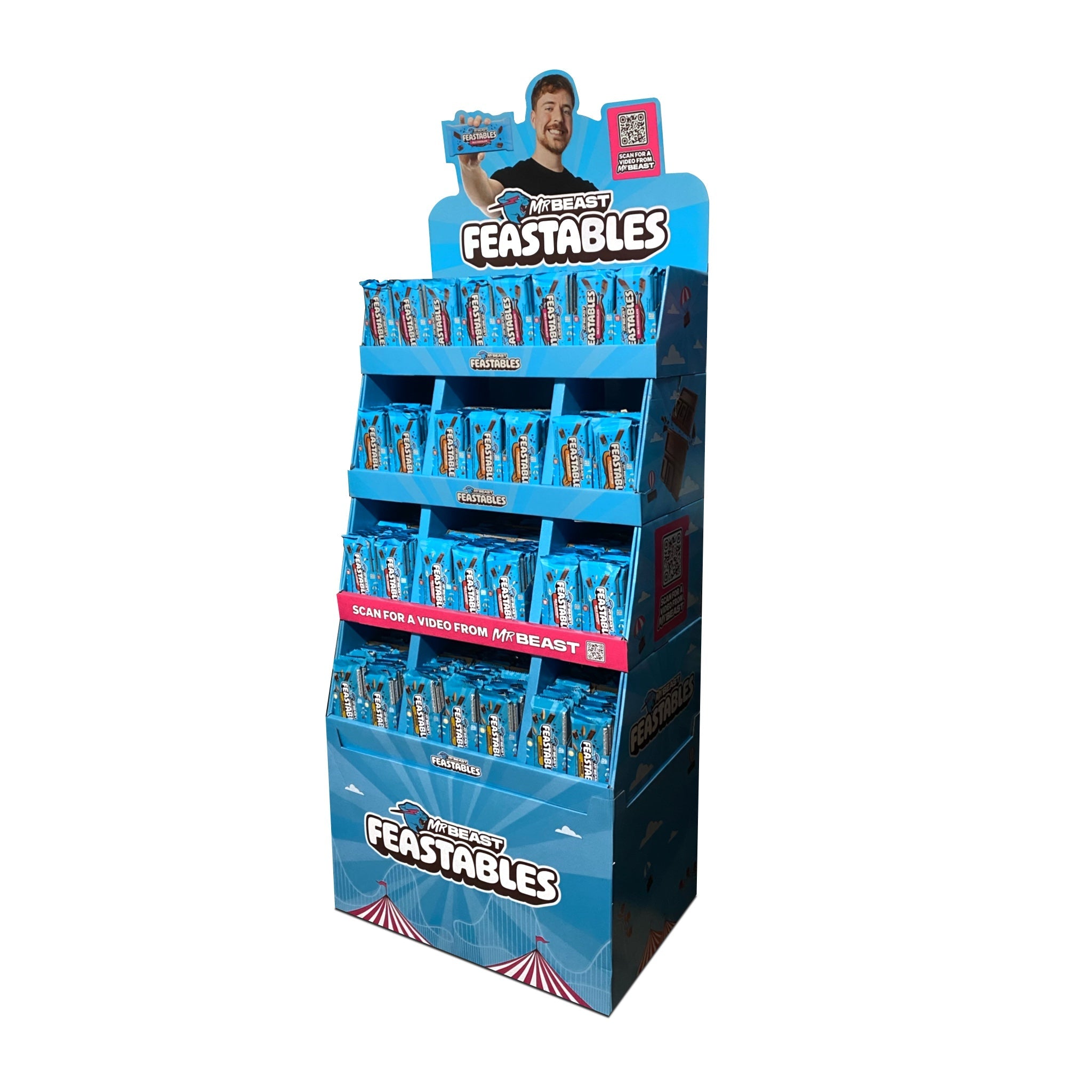 Automatenpaten Mr. Beast - Feastables 60g - POS Towerdisplay