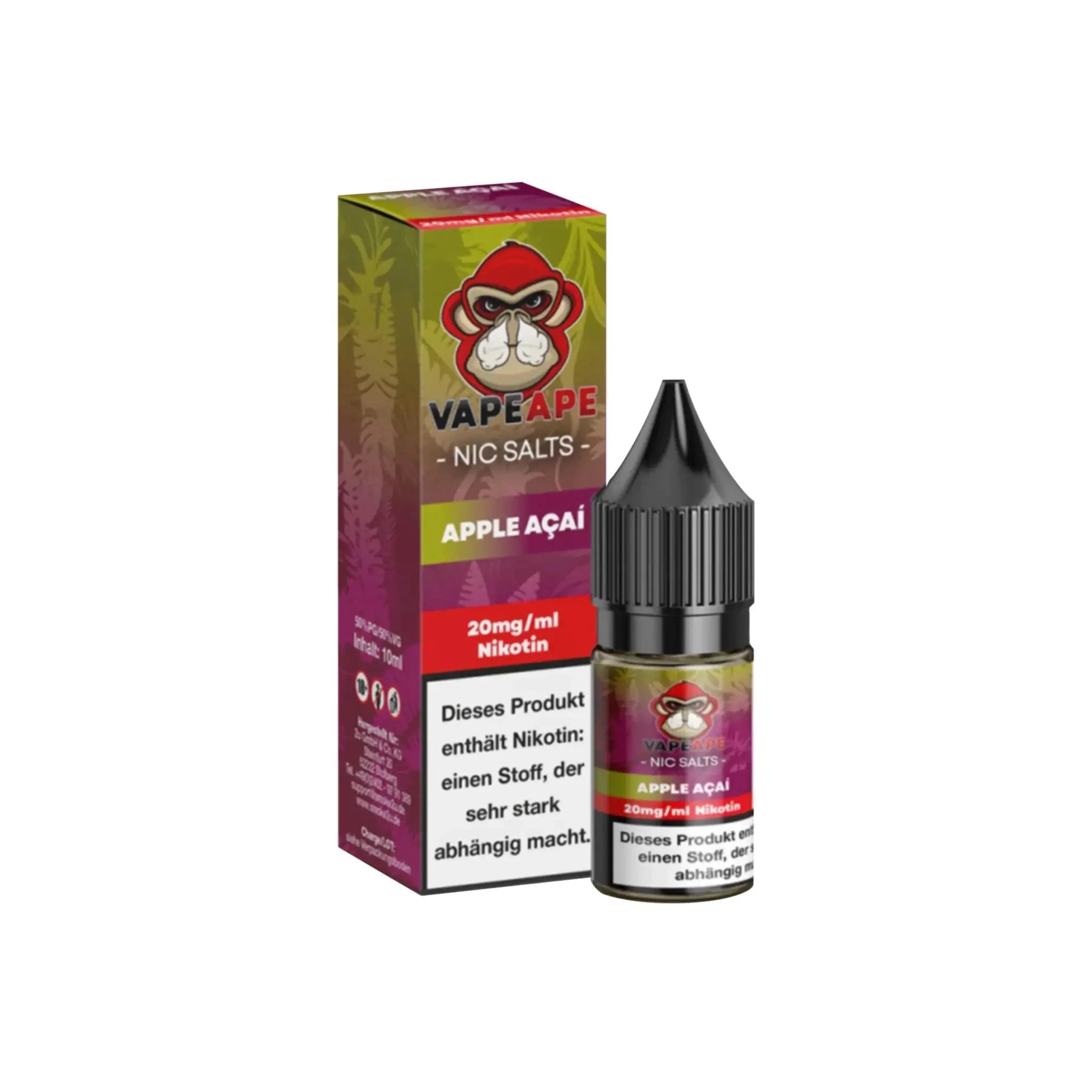 Automatenpaten VapeApe Liquid 10ml - Apple Acai 20mg