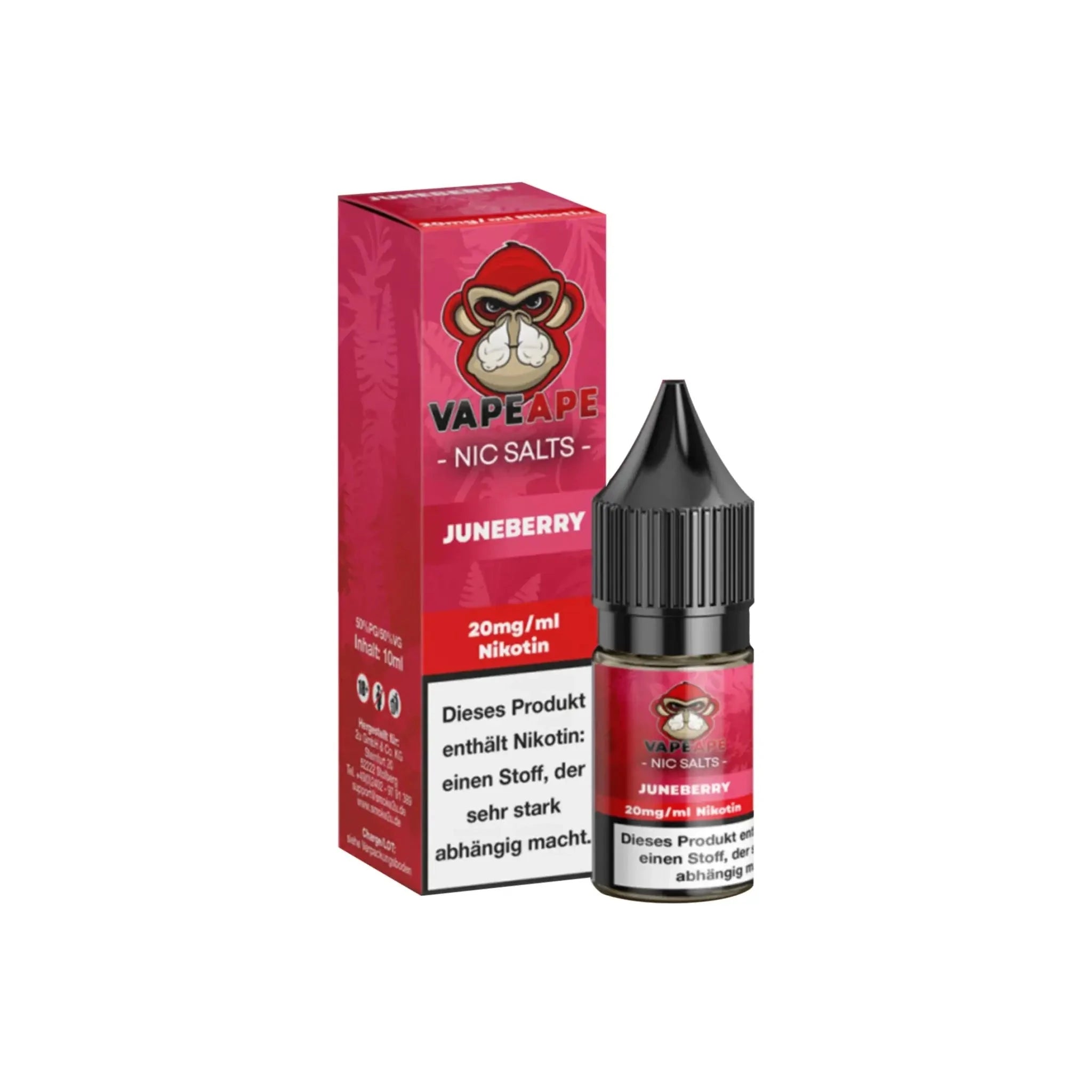 Automatenpaten VapeApe Liquid 10ml - Juneberry 20mg