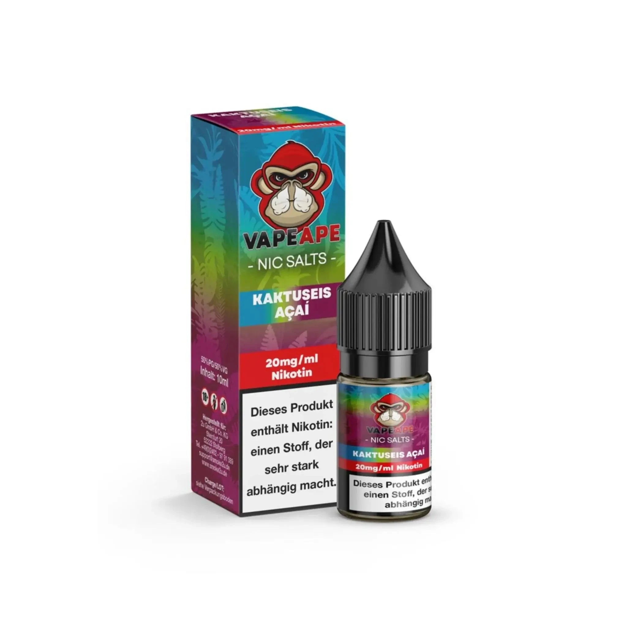 Automatenpaten VapeApe Liquid 10ml - Kaktuseis Acai 20mg