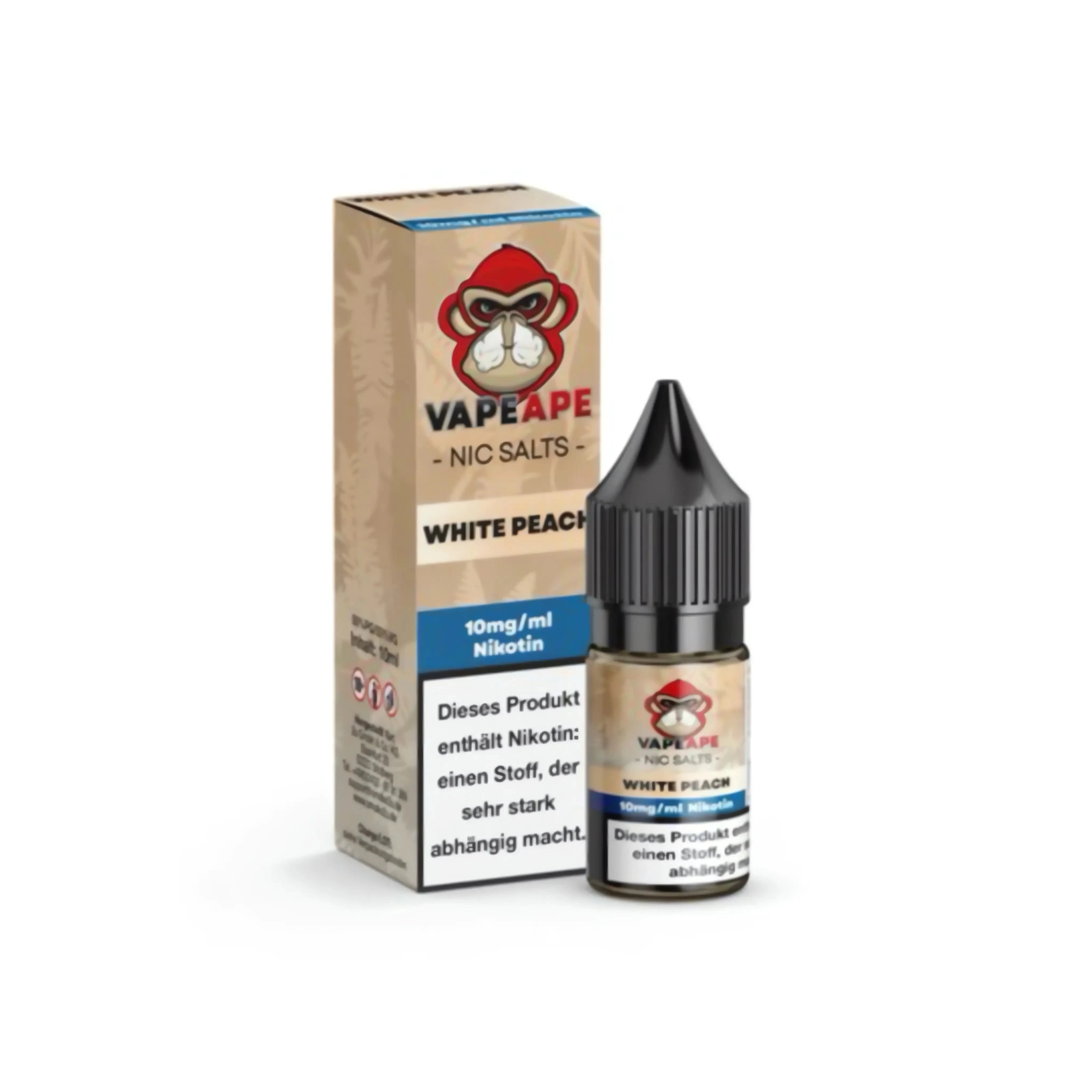 Automatenpaten VapeApe Liquid 10ml - White Peach 10mg