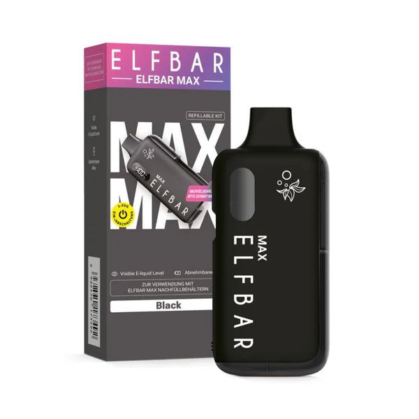 Elfa Mit Nikotin Elfbar Max Kit - Black