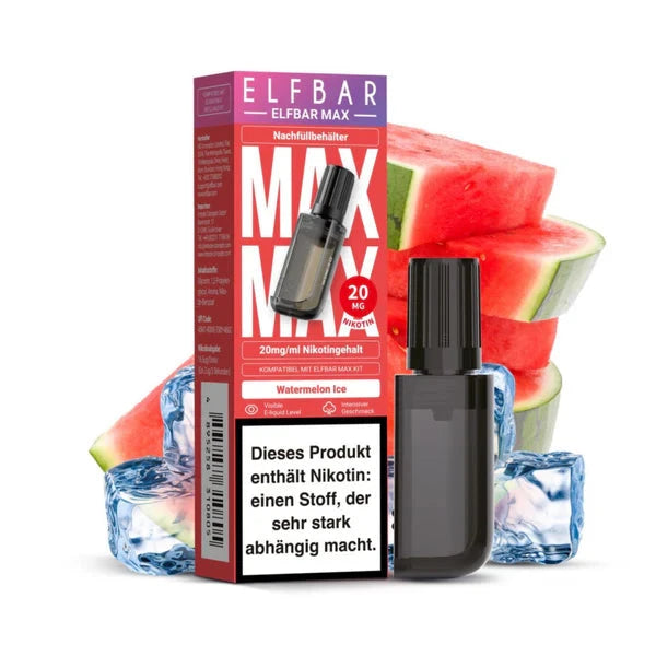 Elfa Mit Nikotin Elfbar Max Refill Container - Watermelon Ice 20mg