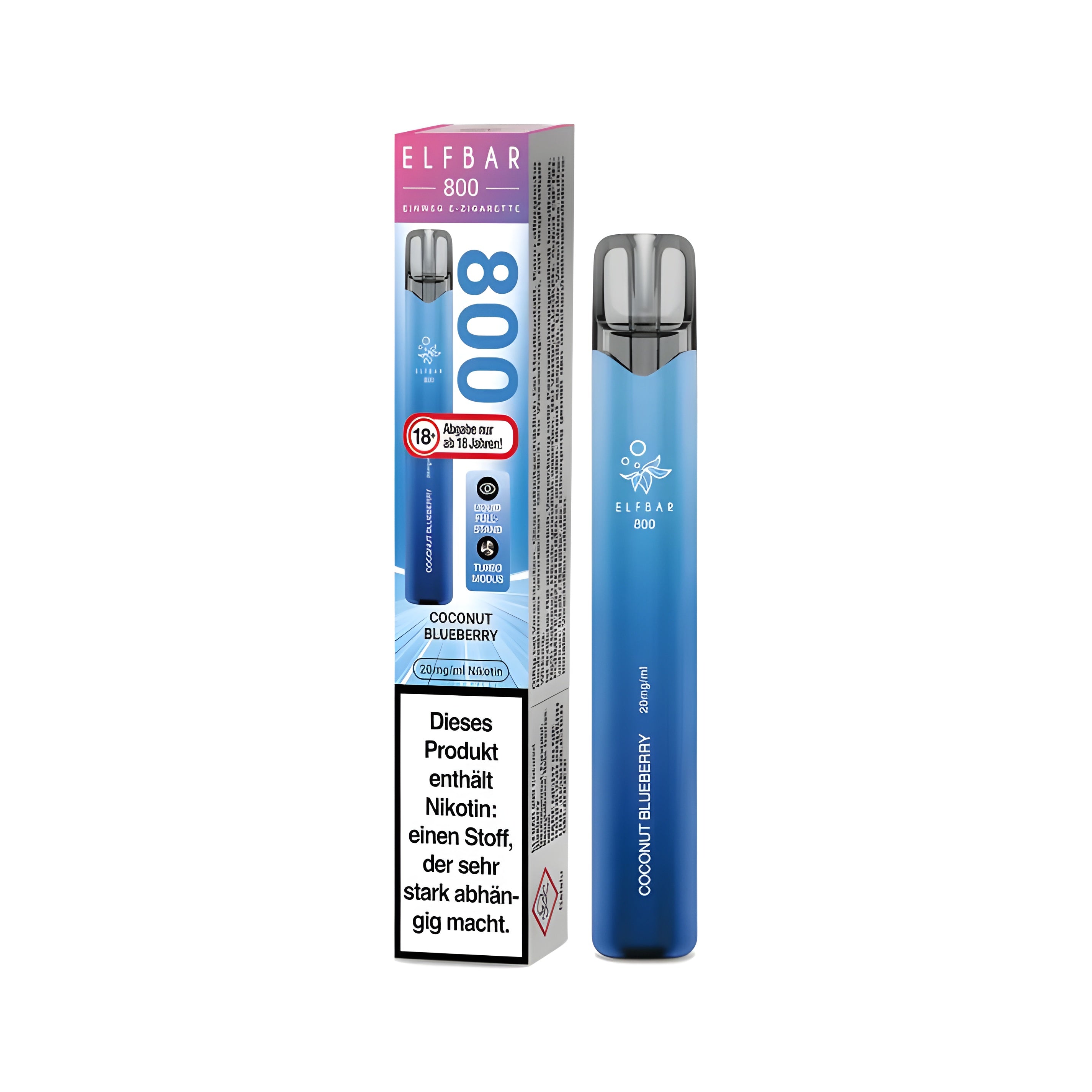 Elfbar Mit Nikotin Elfbar 800 mit 2% Nikotin - Coconut Blueberry