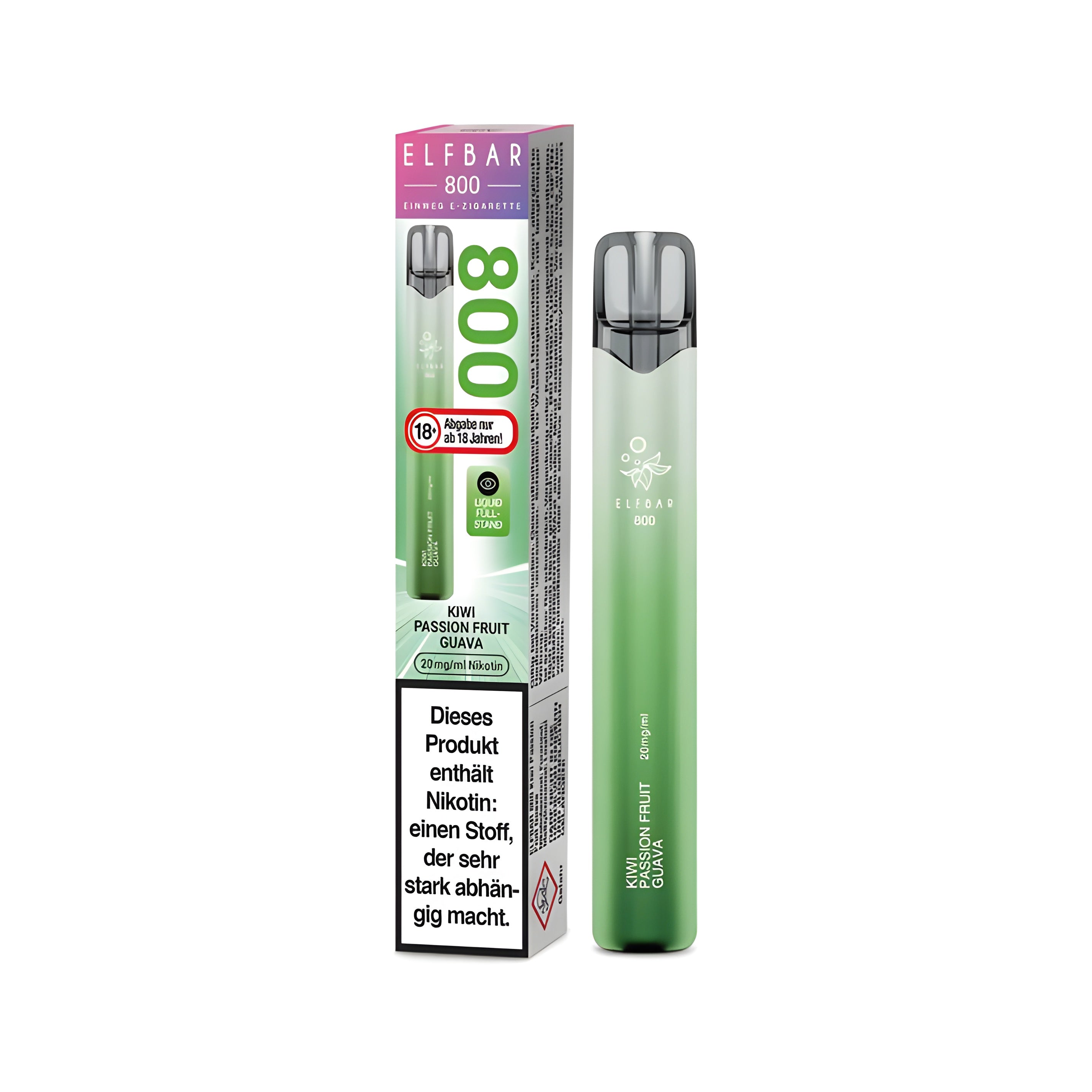 Elfbar Mit Nikotin Elfbar 800 mit 2% Nikotin - Kiwi Passion Fruit Guava