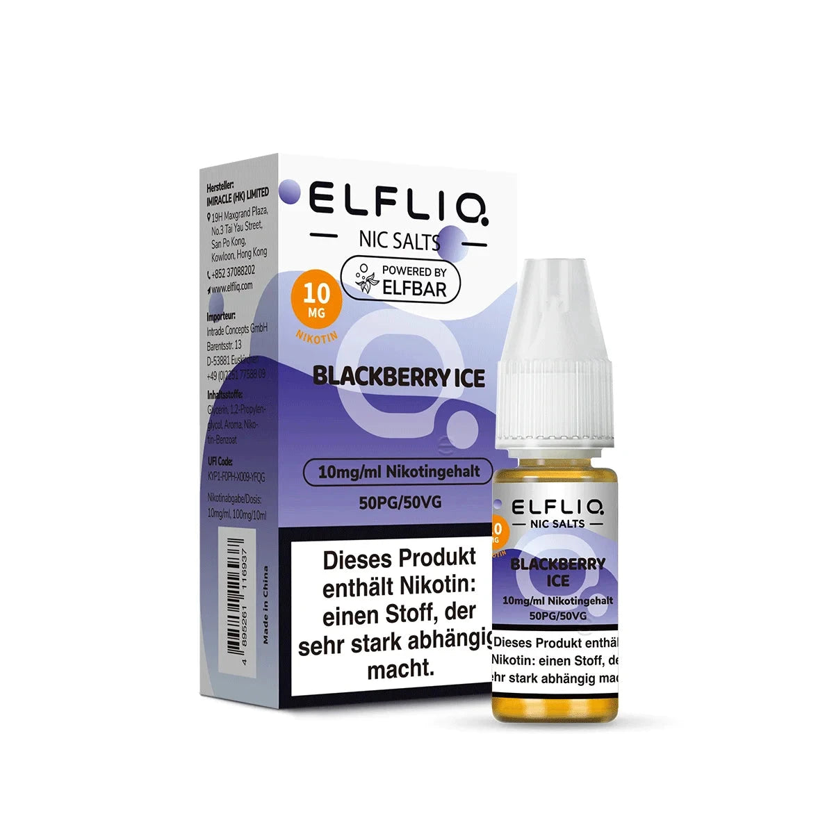 Elfliq Mit Nikotin Elfliq 20mg/ml - Blackberry ICE