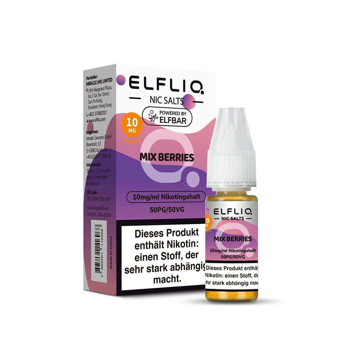 Elfliq Mit Nikotin Elfliq 20mg/ml - Mix Berries