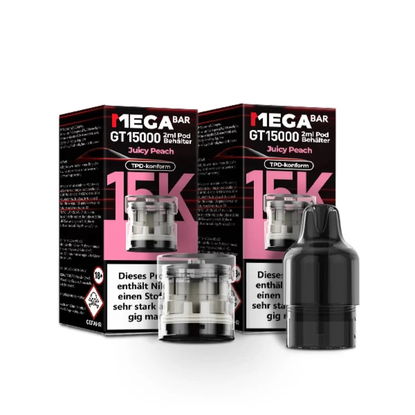 Megabar Mit Nikotin Megabar GT15000 Prefilled Pod - Juicy Peach