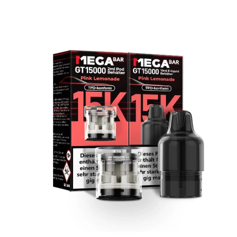 Megabar Mit Nikotin Megabar GT15000 Prefilled Pod - Pink Lemonade