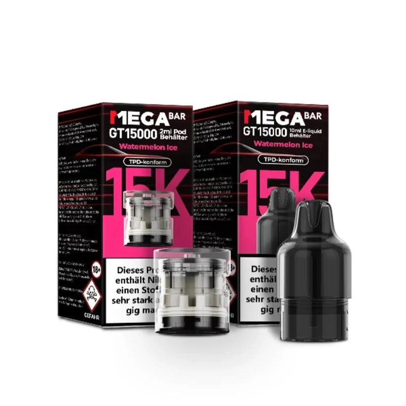 Megabar Mit Nikotin Megabar GT15000 Prefilled Pod - Watermelon Ice