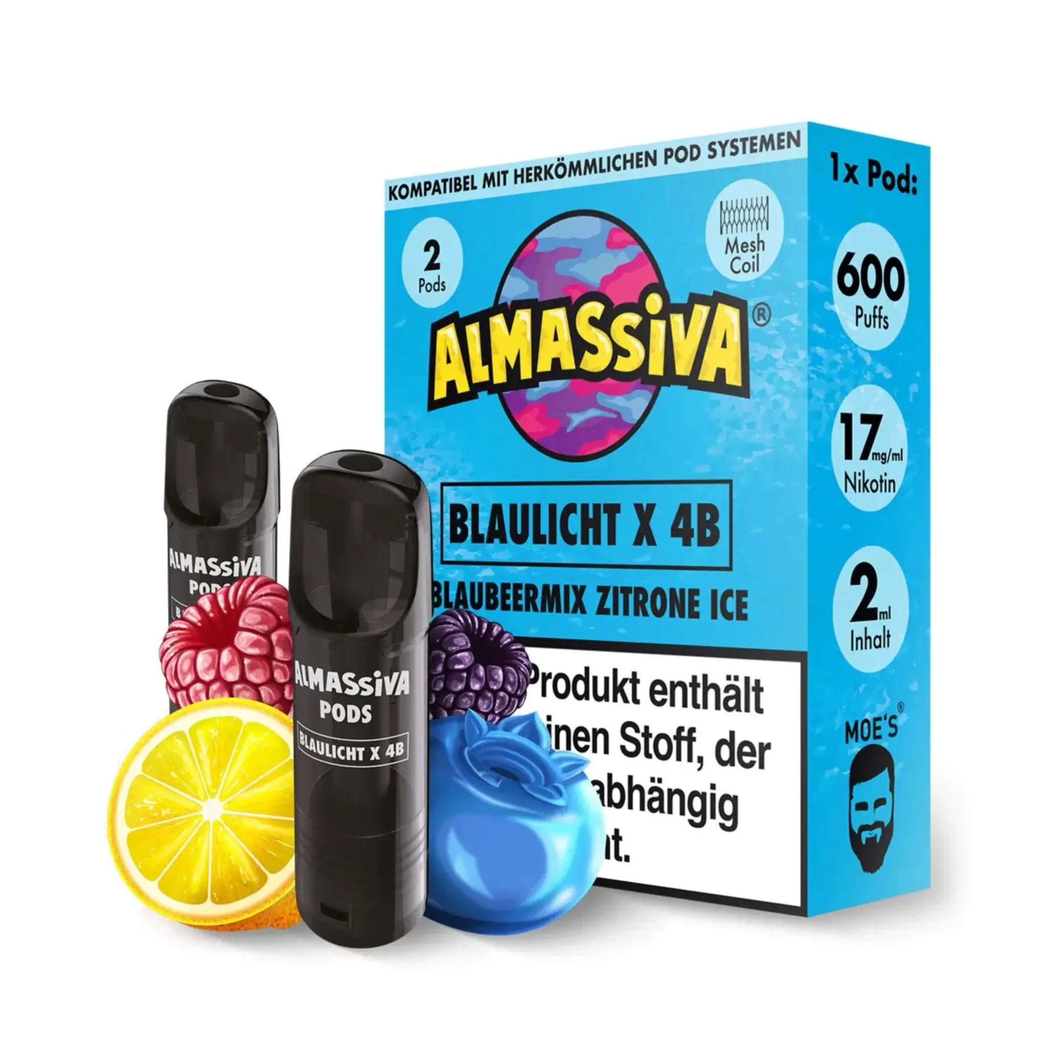 Mein Shop Al Massiva Pod - Blaubeermix Ice