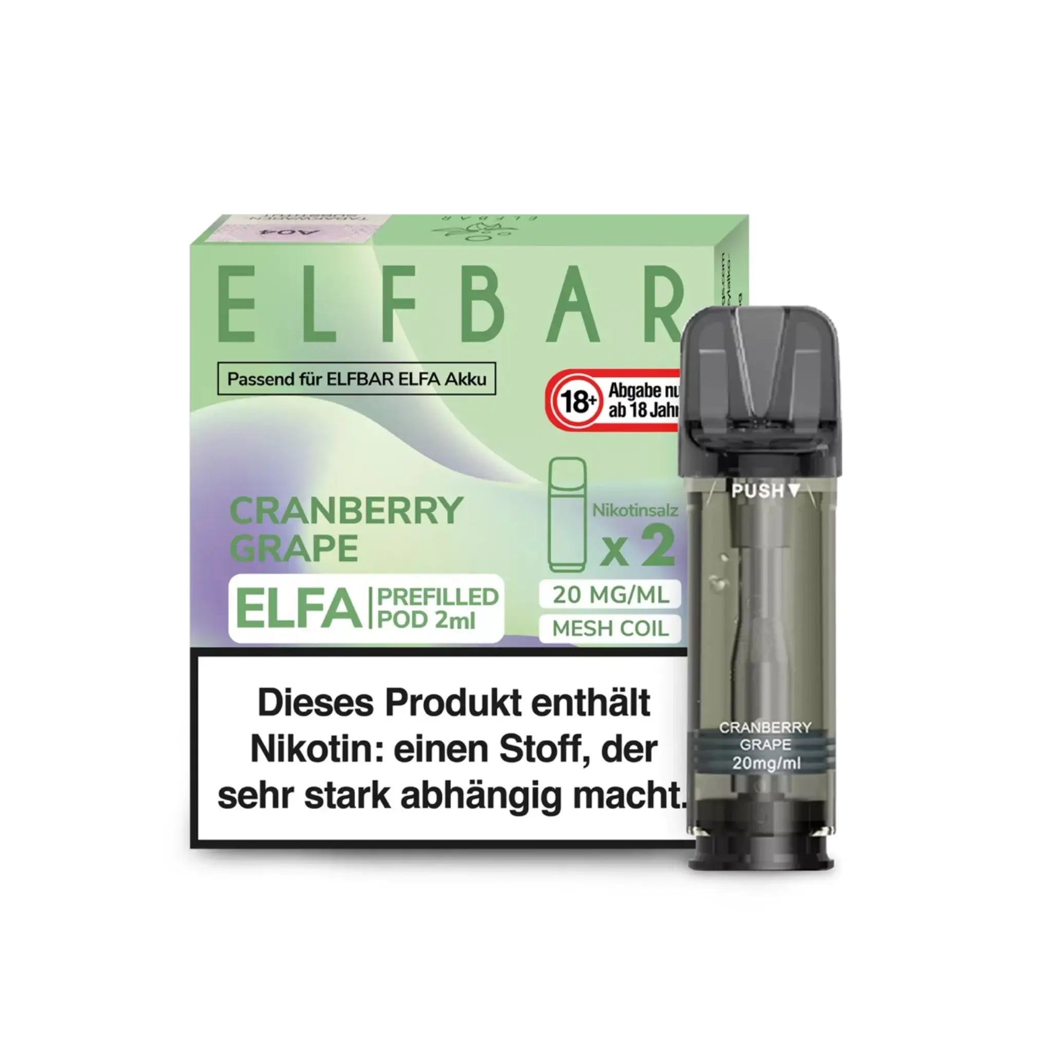 Mein Shop Elfa Pod mit 2% Nikotin - Cranberry Grape