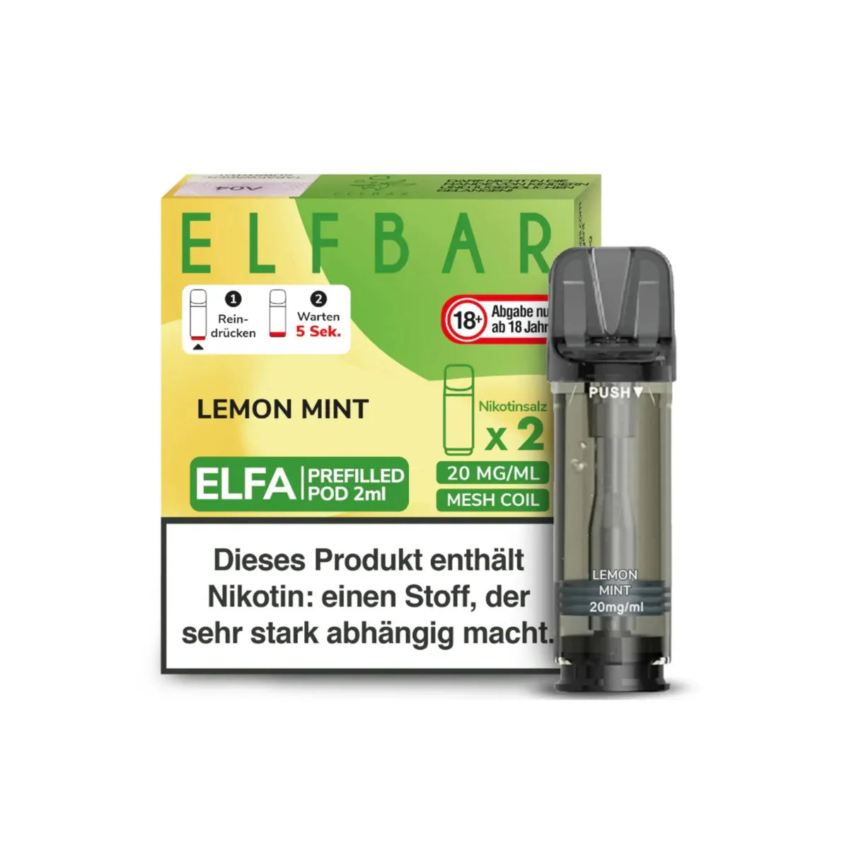 Elfa Pod mit 2% Nikotin - Lemon Mint