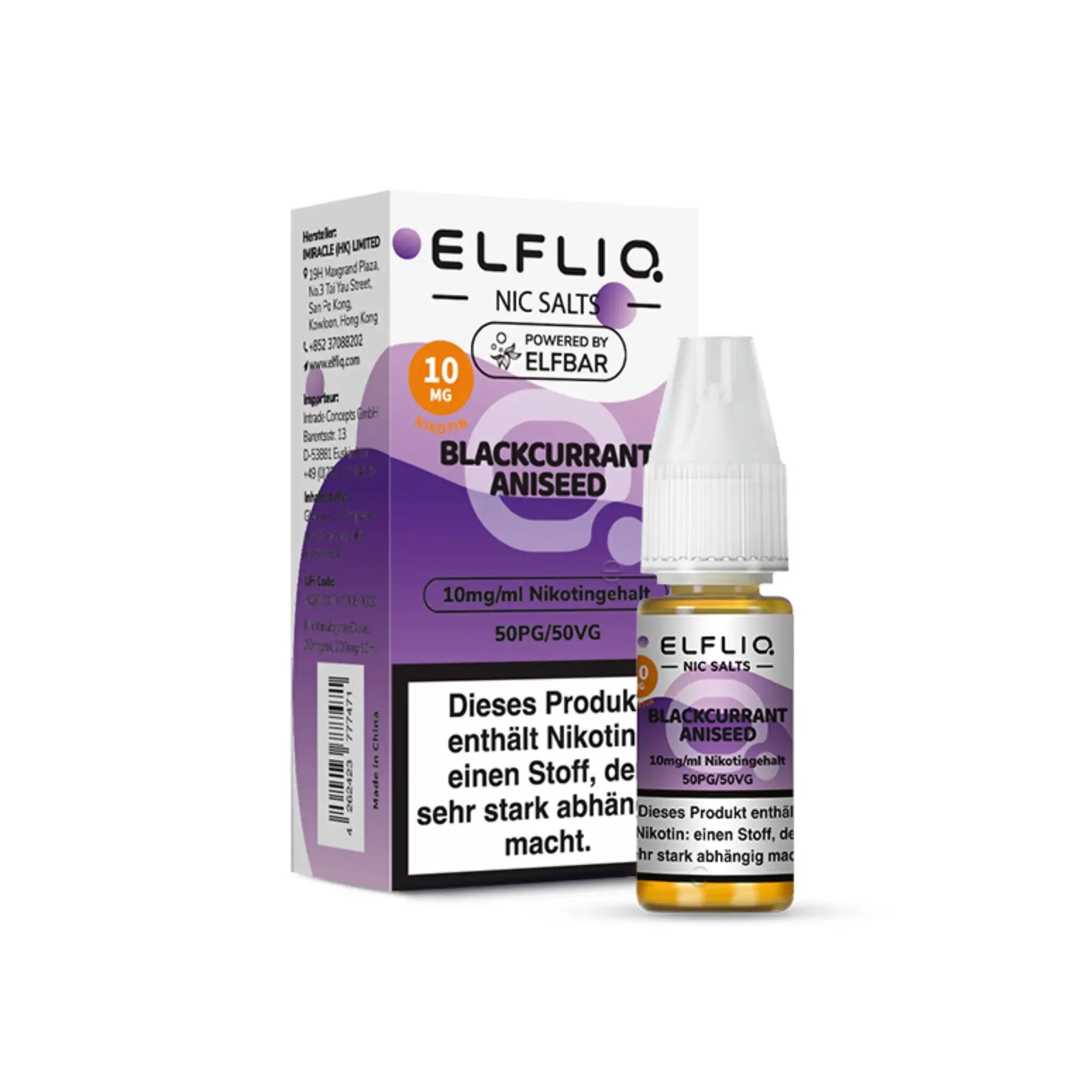 Mein Shop Elfliq 10mg/ml - Blackcurrant Aniseed