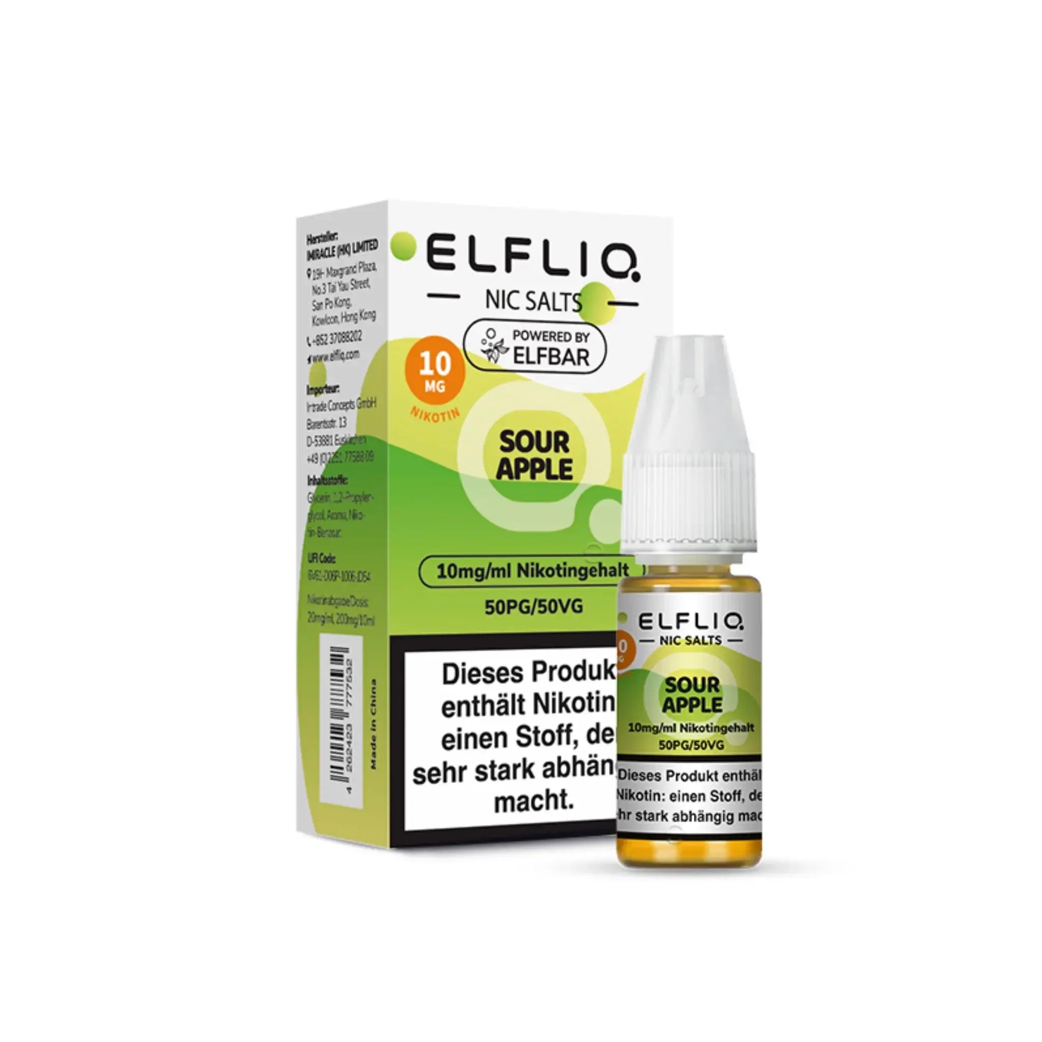 Mein Shop Elfliq 10mg/ml - Sour Apple