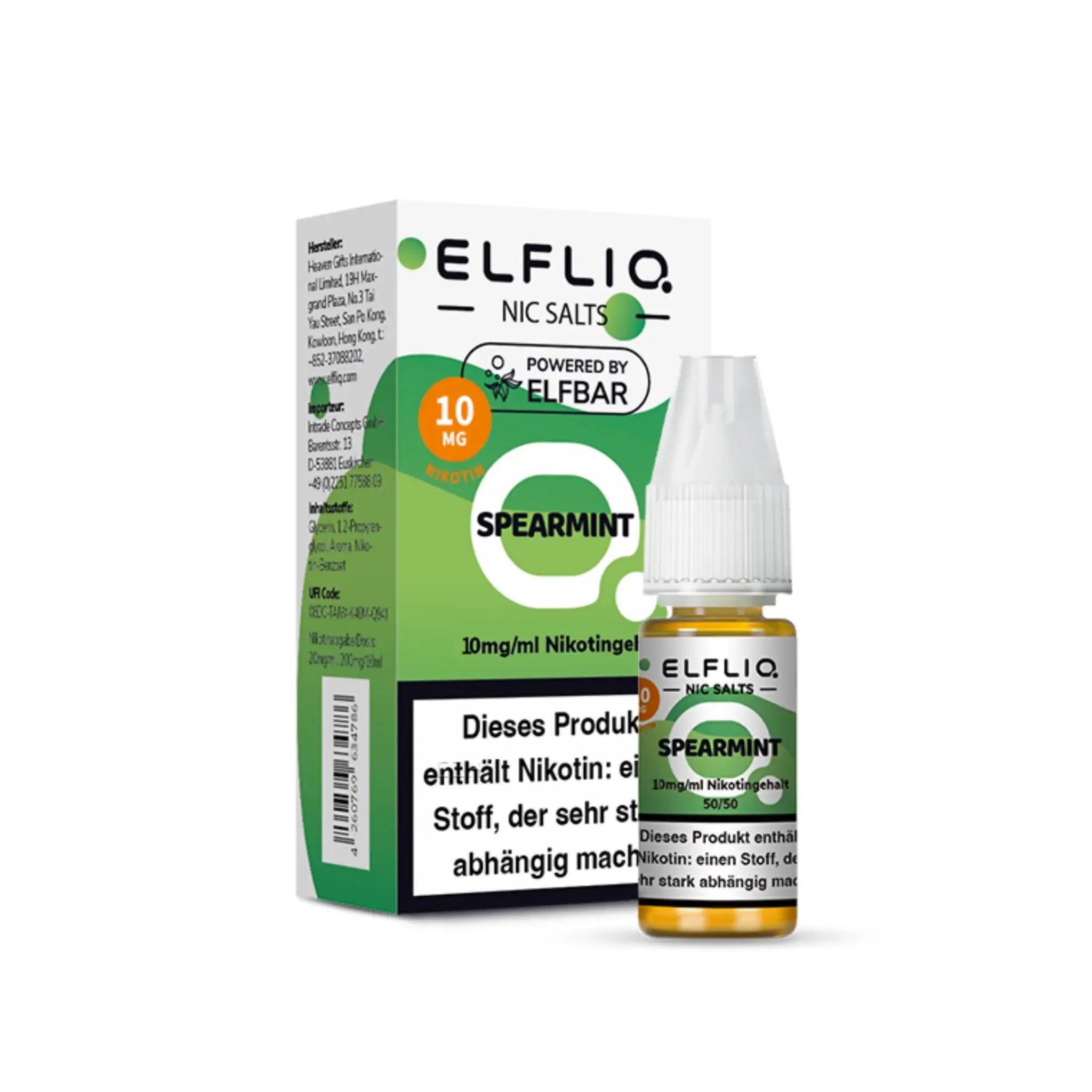 Mein Shop Elfliq 10mg/ml - Spearmint