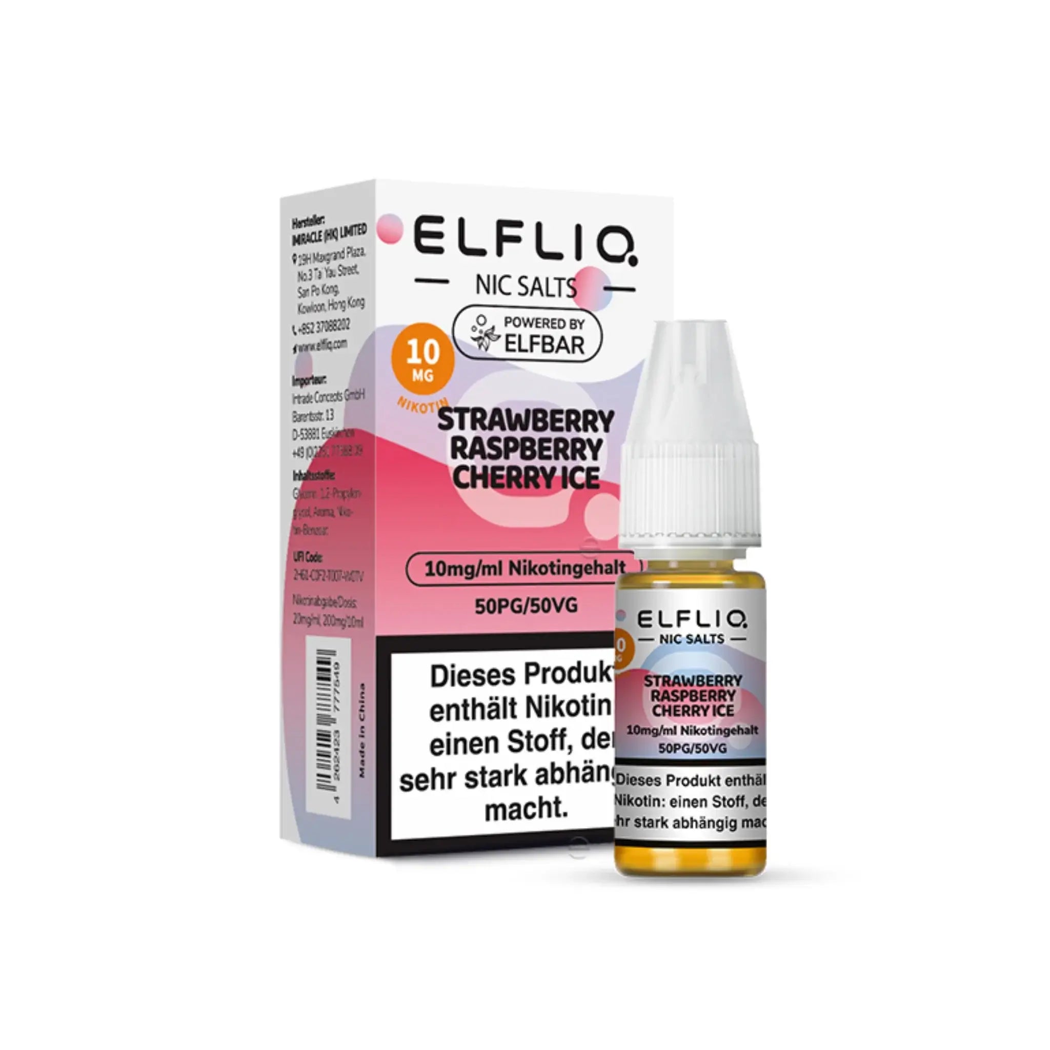 Mein Shop Elfliq 10mg/ml - Strawberry Raspberry Cherry Ice