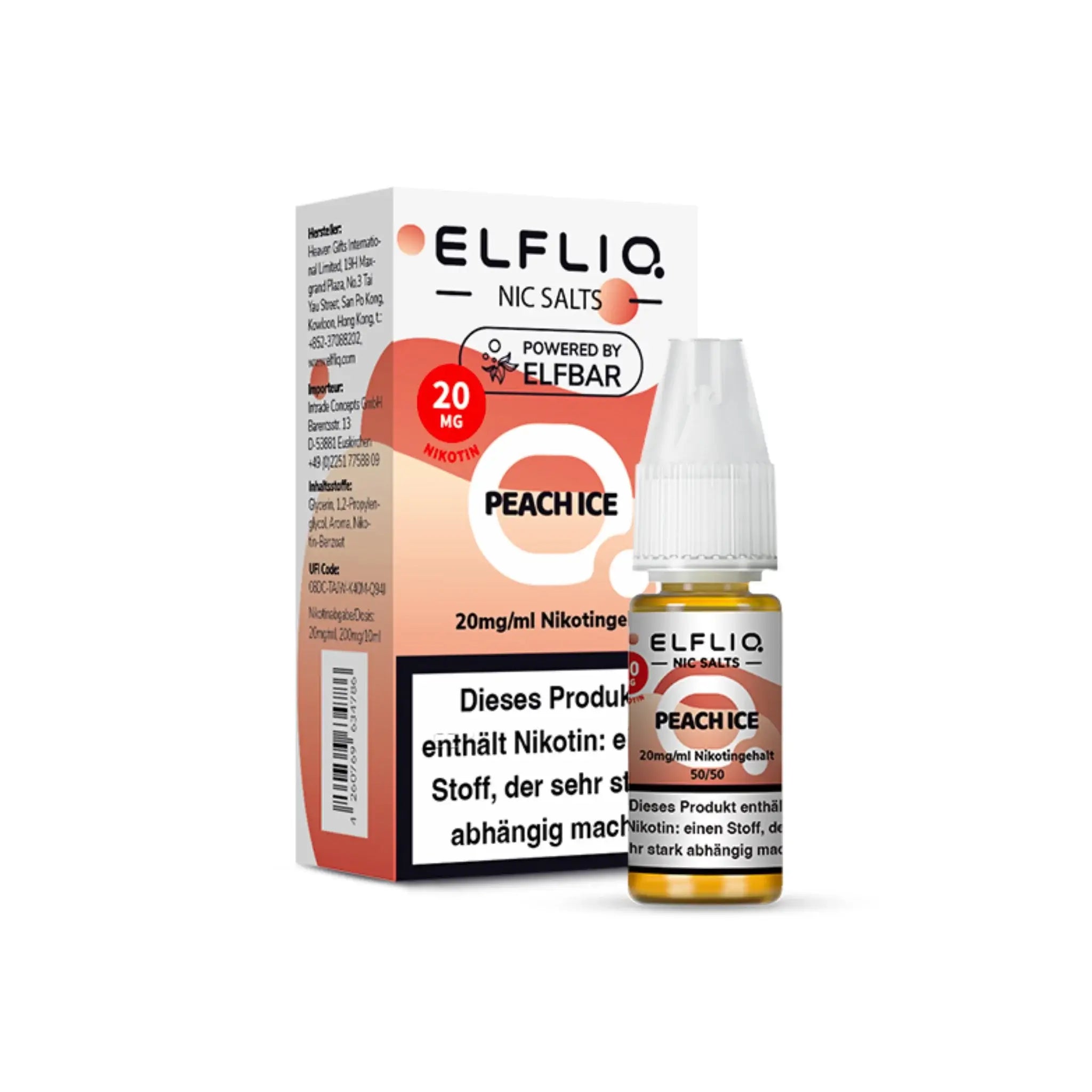 Mein Shop Elfliq 20mg/ml - Peach Ice