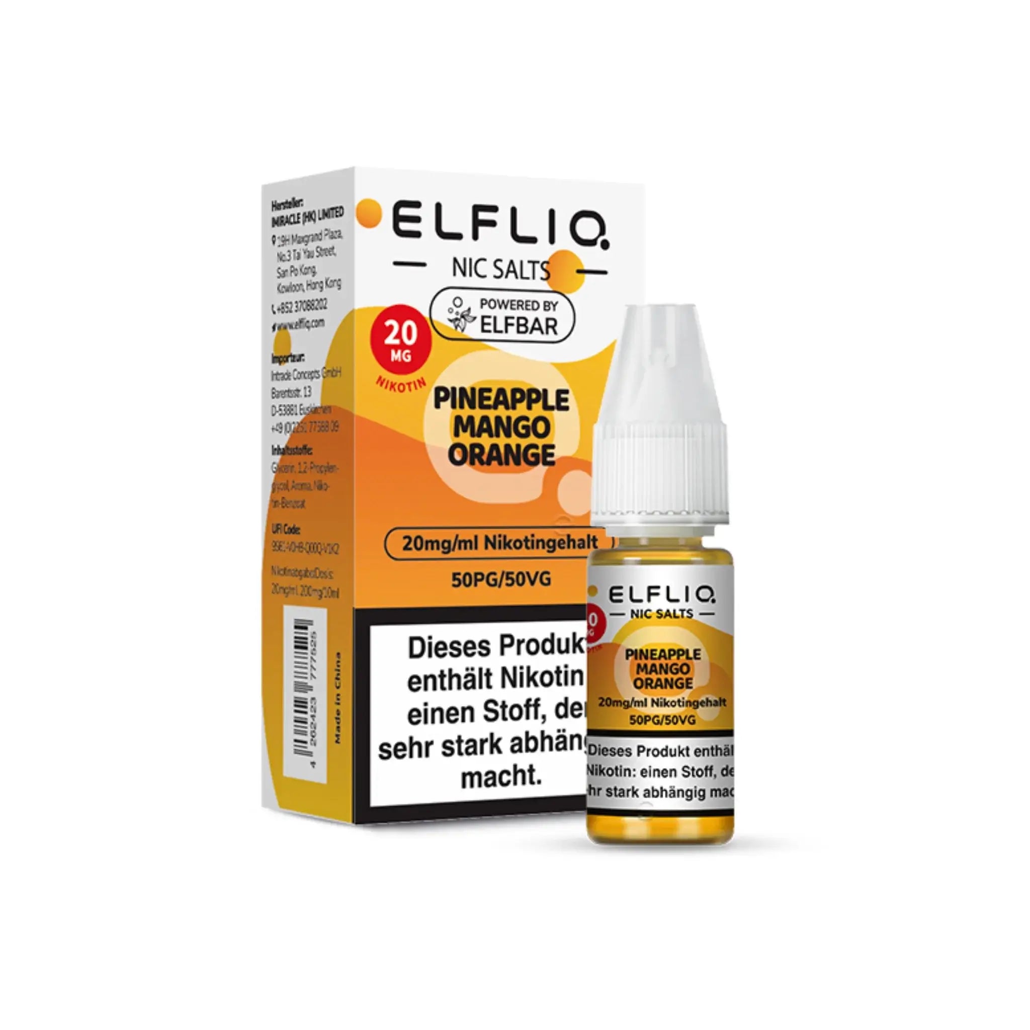 Mein Shop Elfliq 20mg/ml - Pineapple Mango Orange