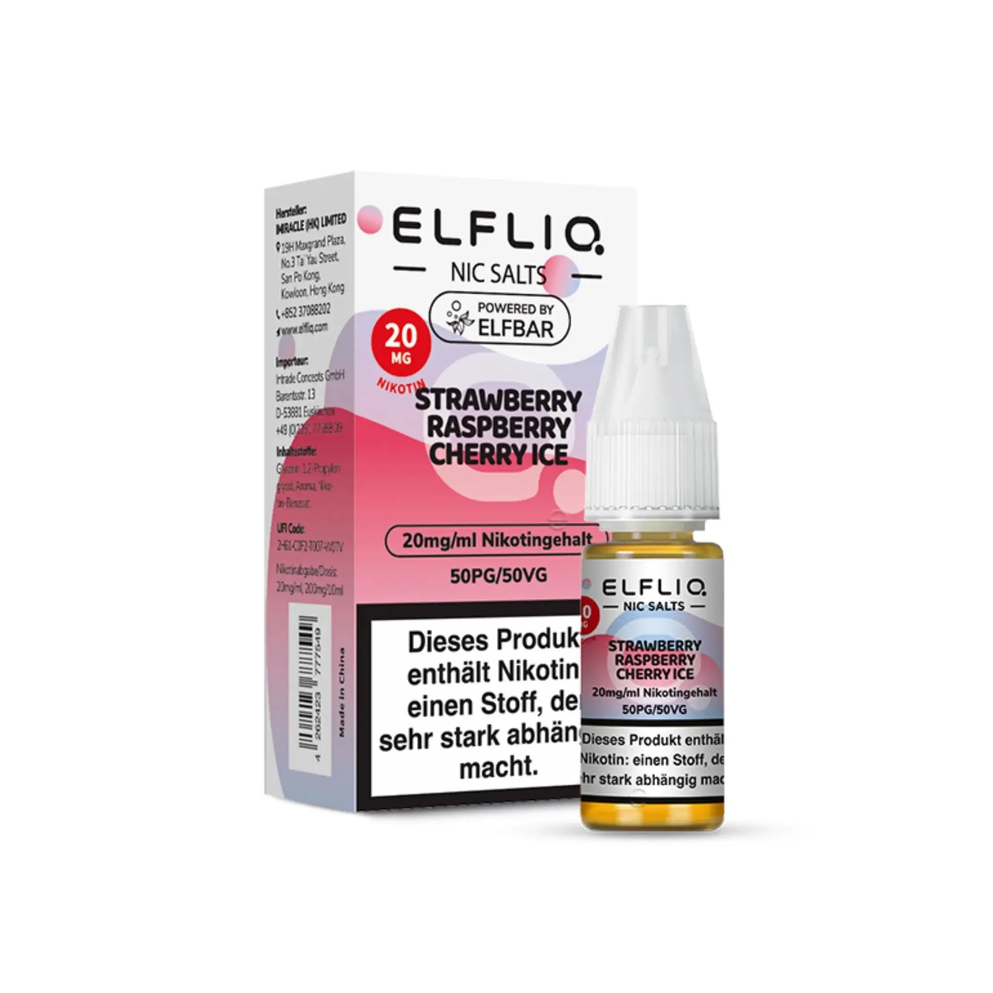 Mein Shop Elfliq 20mg/ml - Strawberry Raspberry Cherry Ice