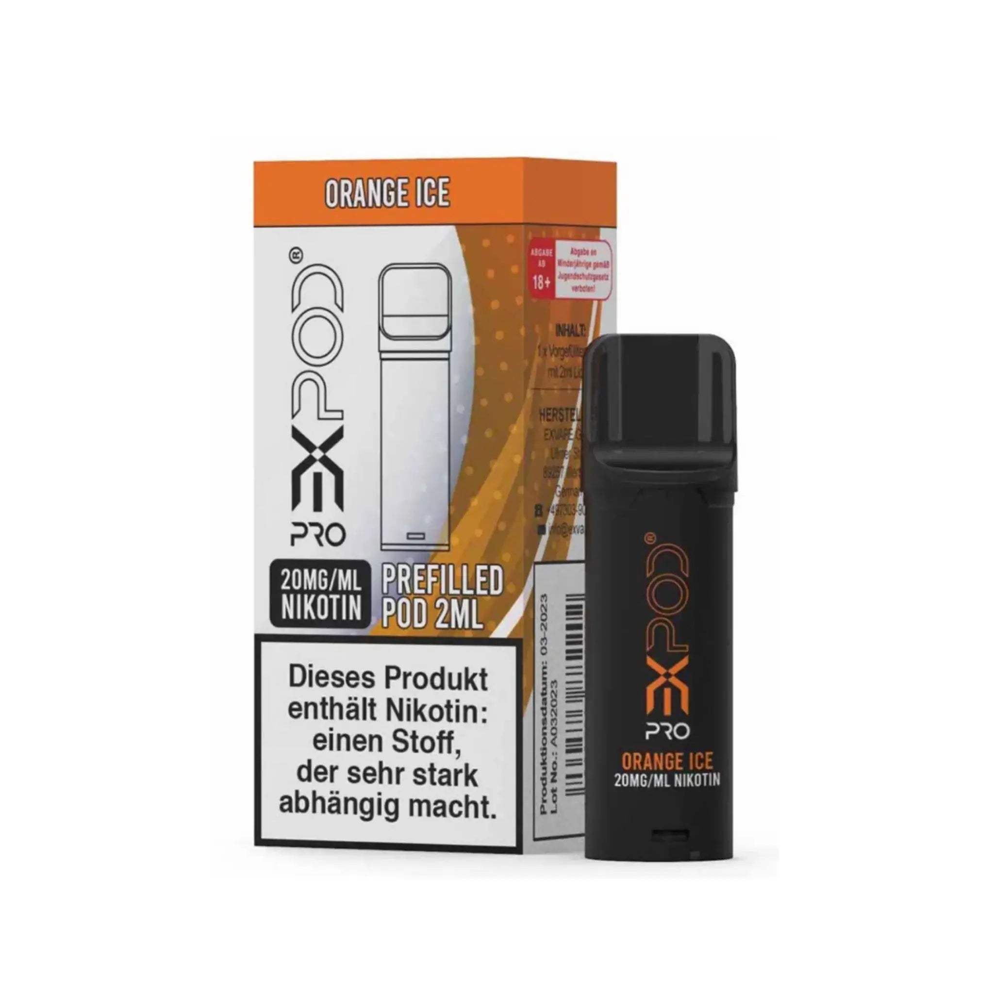 Mein Shop Expod Pro mit 2% Nikotin - Orange Ice