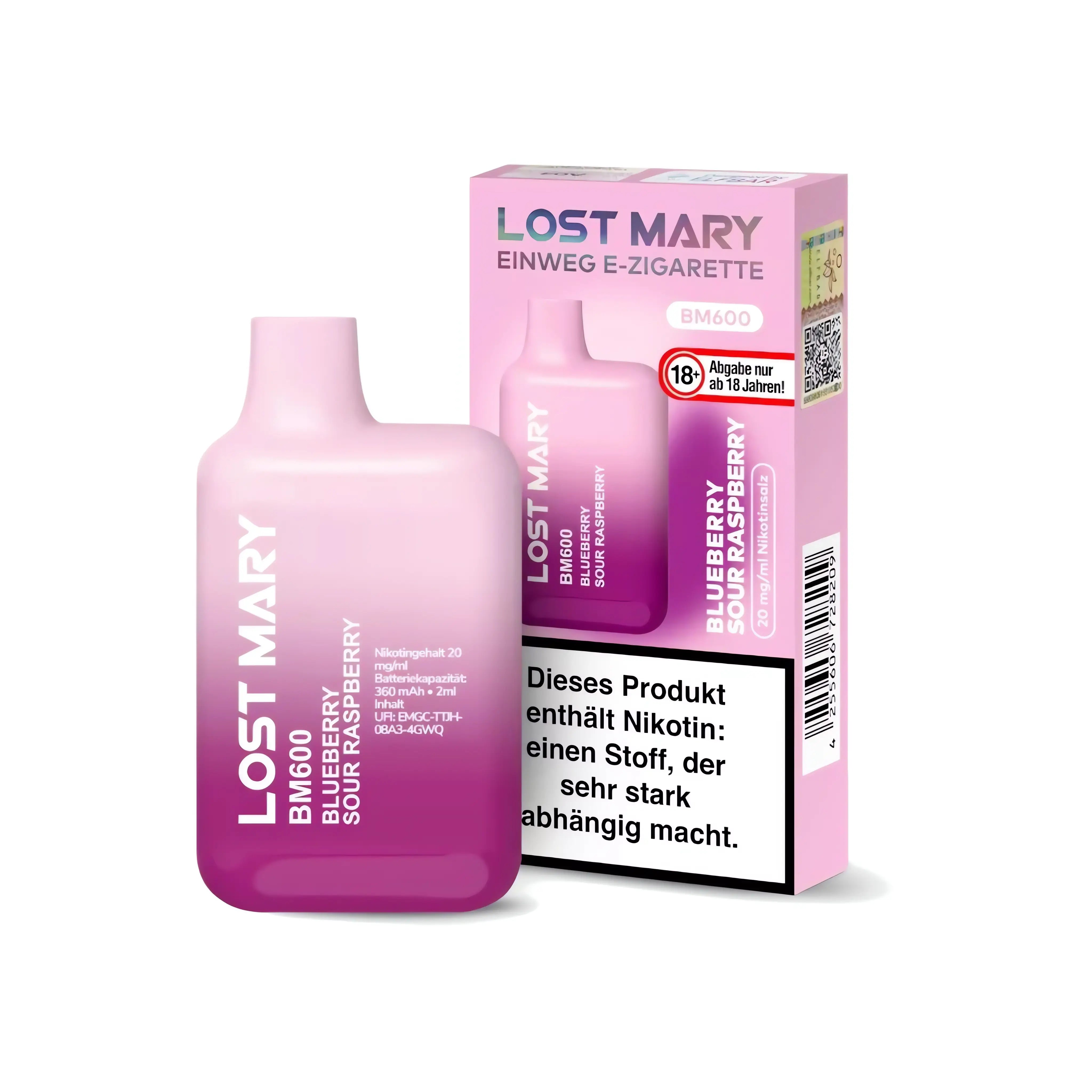 Mein Shop Lost Mary BM600 CP - Blueberry Sour Raspberry