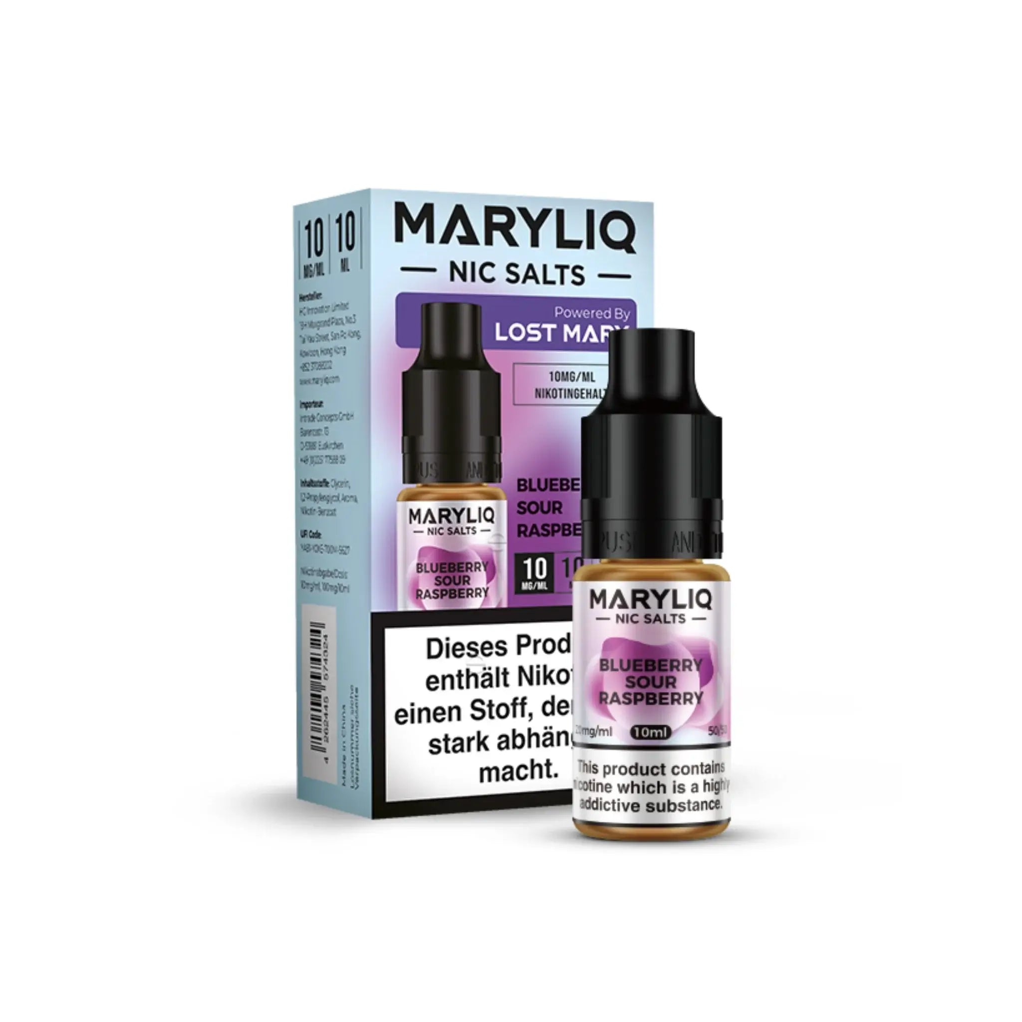 Mein Shop Maryliq 10mg/ml - Blueberry Sour Raspberry