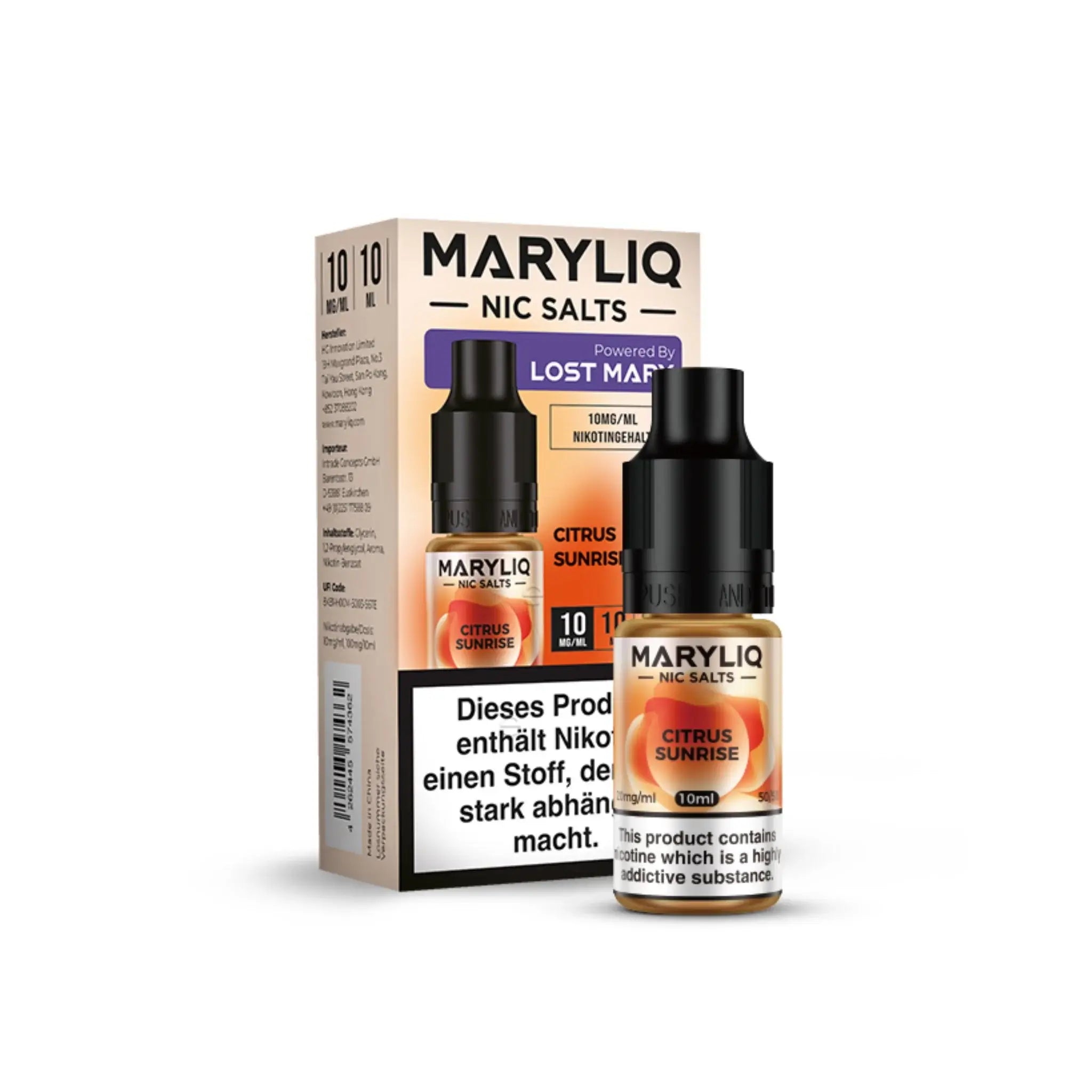 Mein Shop Maryliq 10mg/ml - Citrus Sunrise