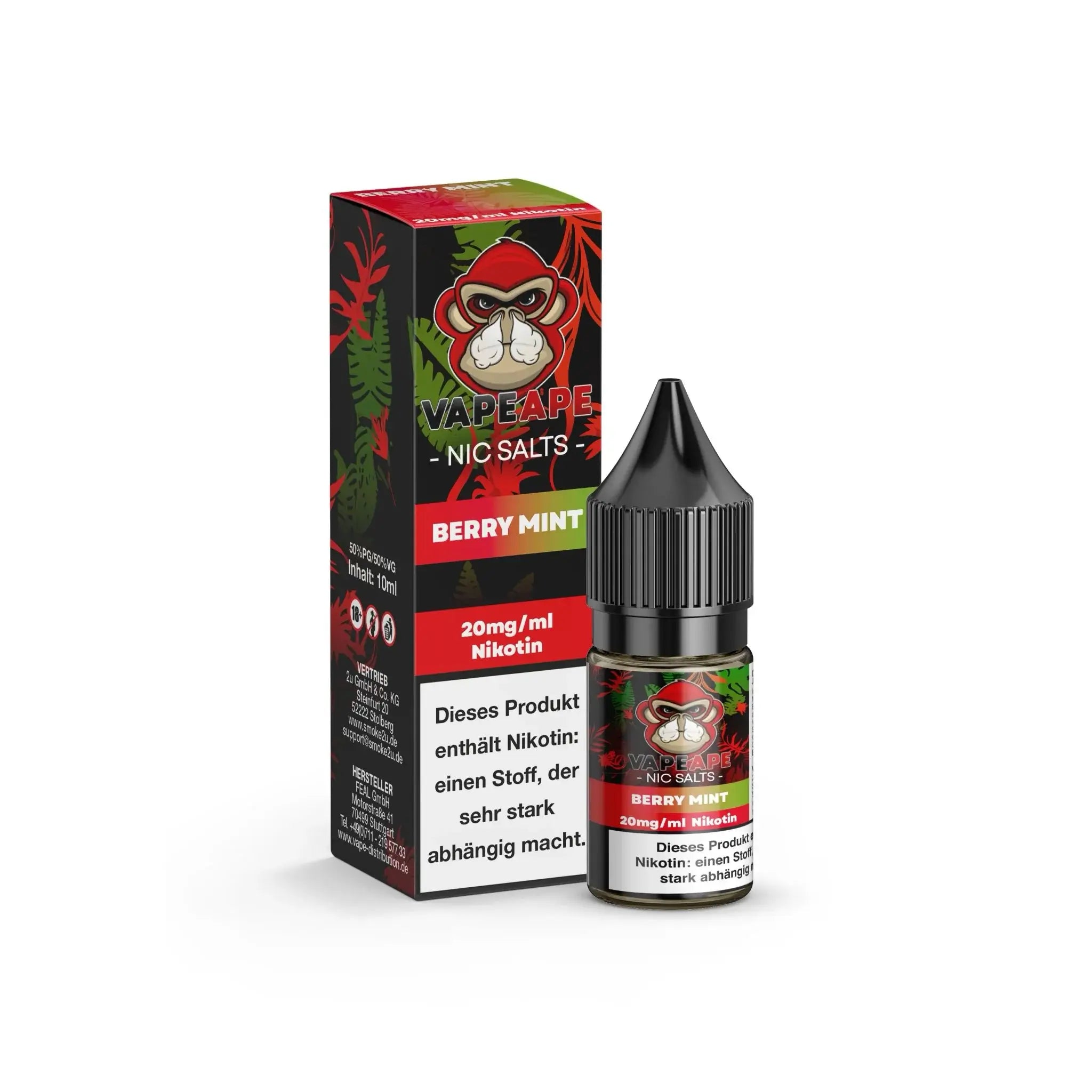 Mein Shop VapeApe Liquid 10ml - Berry Mint 20mg