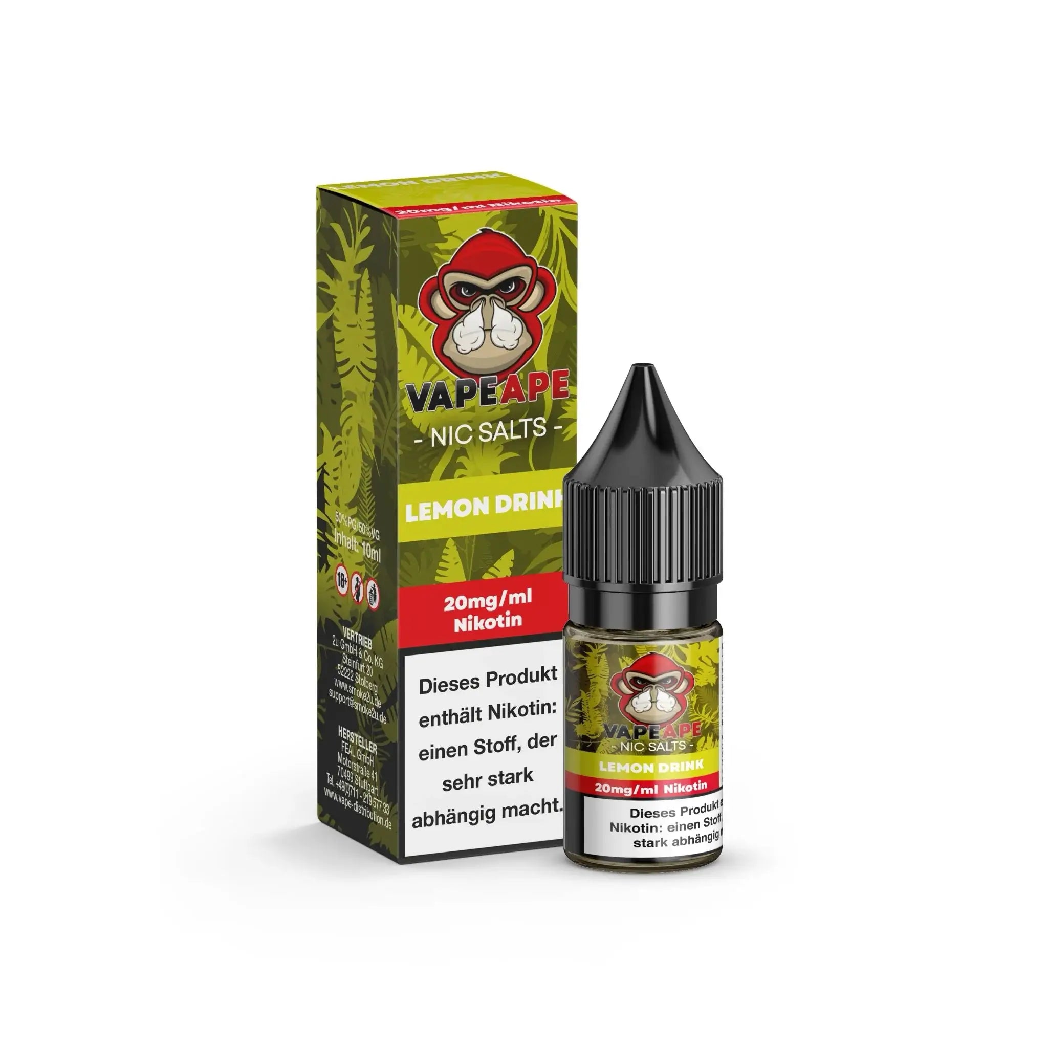 Mein Shop VapeApe Liquid 10ml - Lemon Drink 20mg