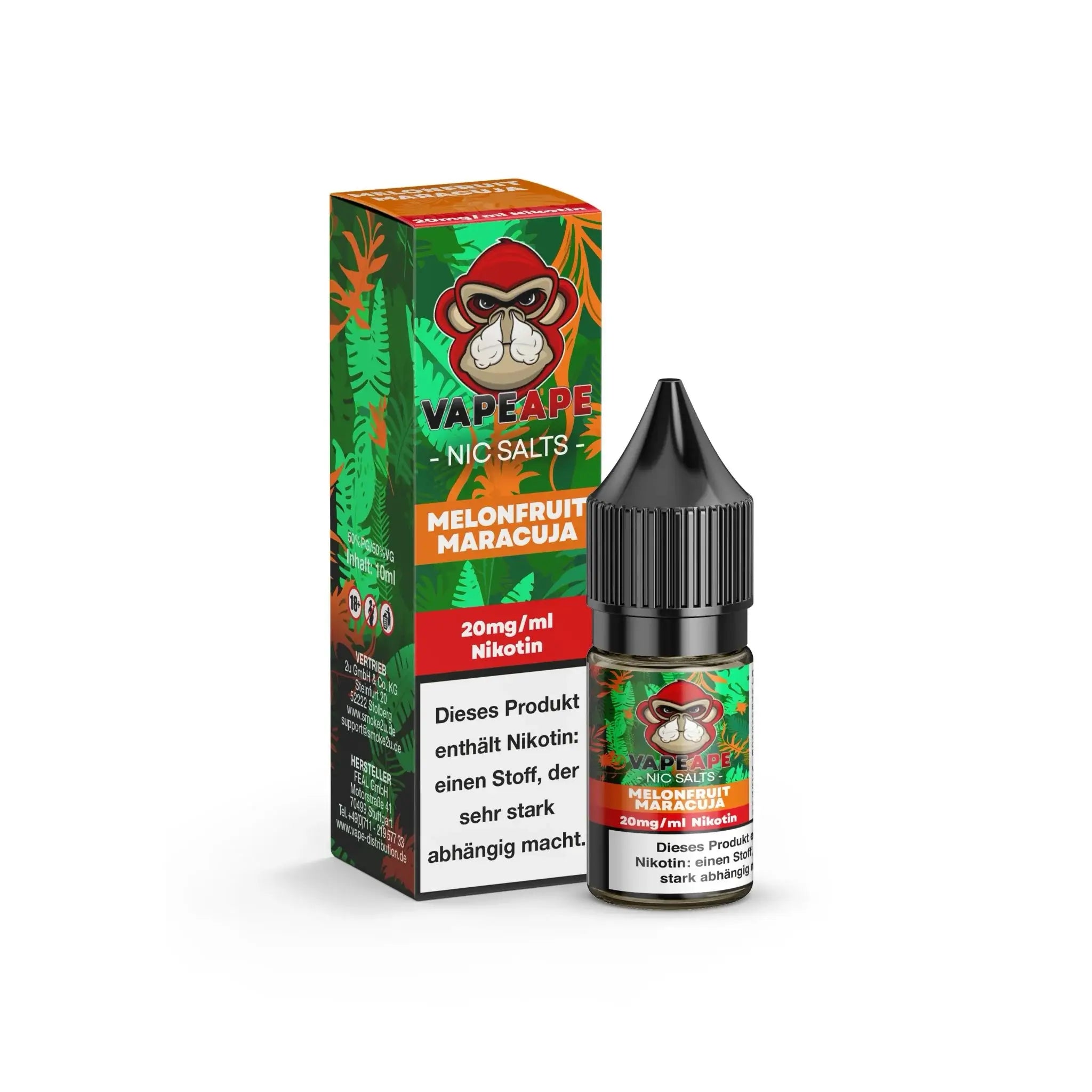 Mein Shop VapeApe Liquid 10ml - Melonfruit Maracuja 20mg